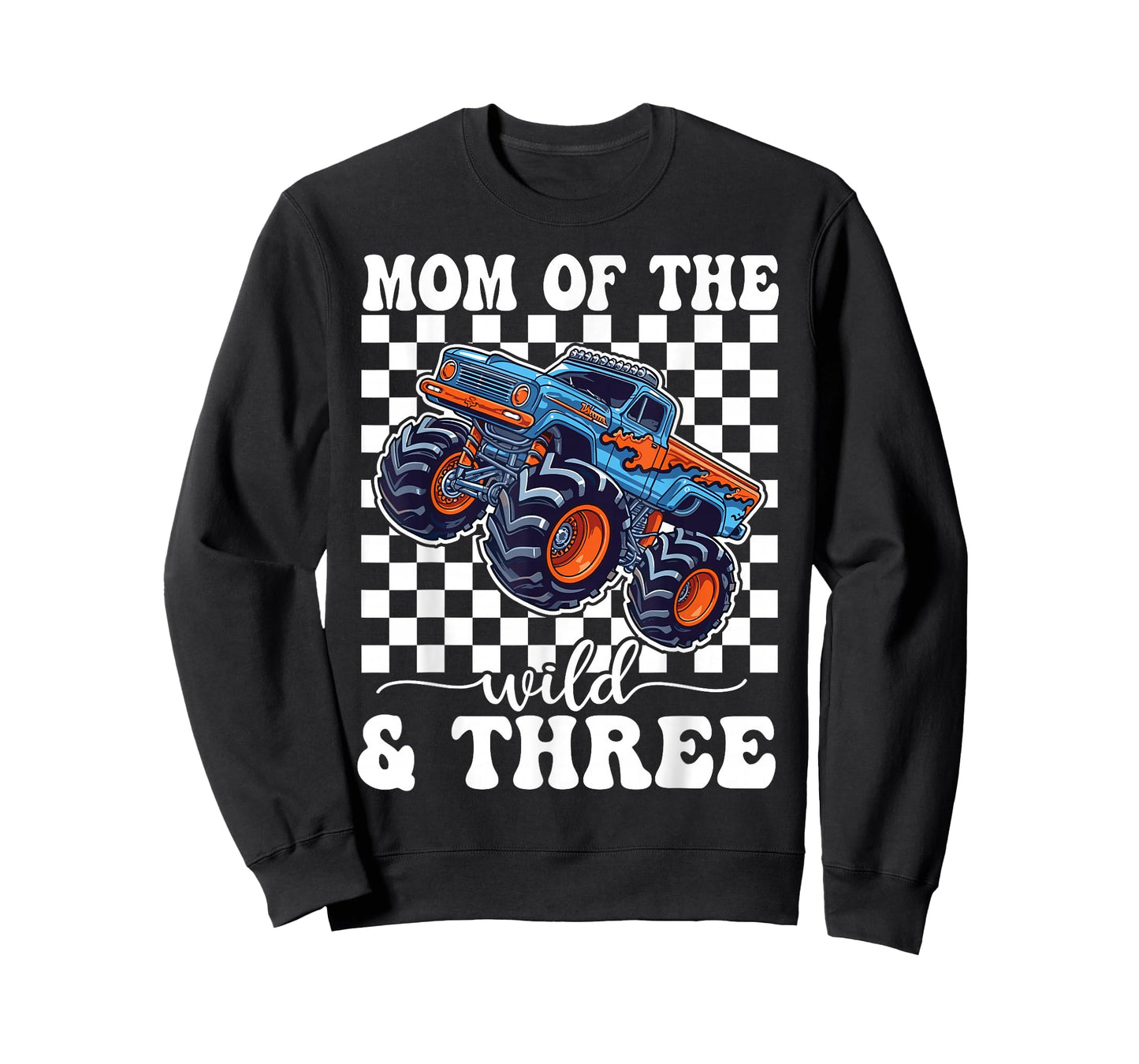 3rd Birthday Monster Truck Young Wild and Three 3 Year Old T-Shirt