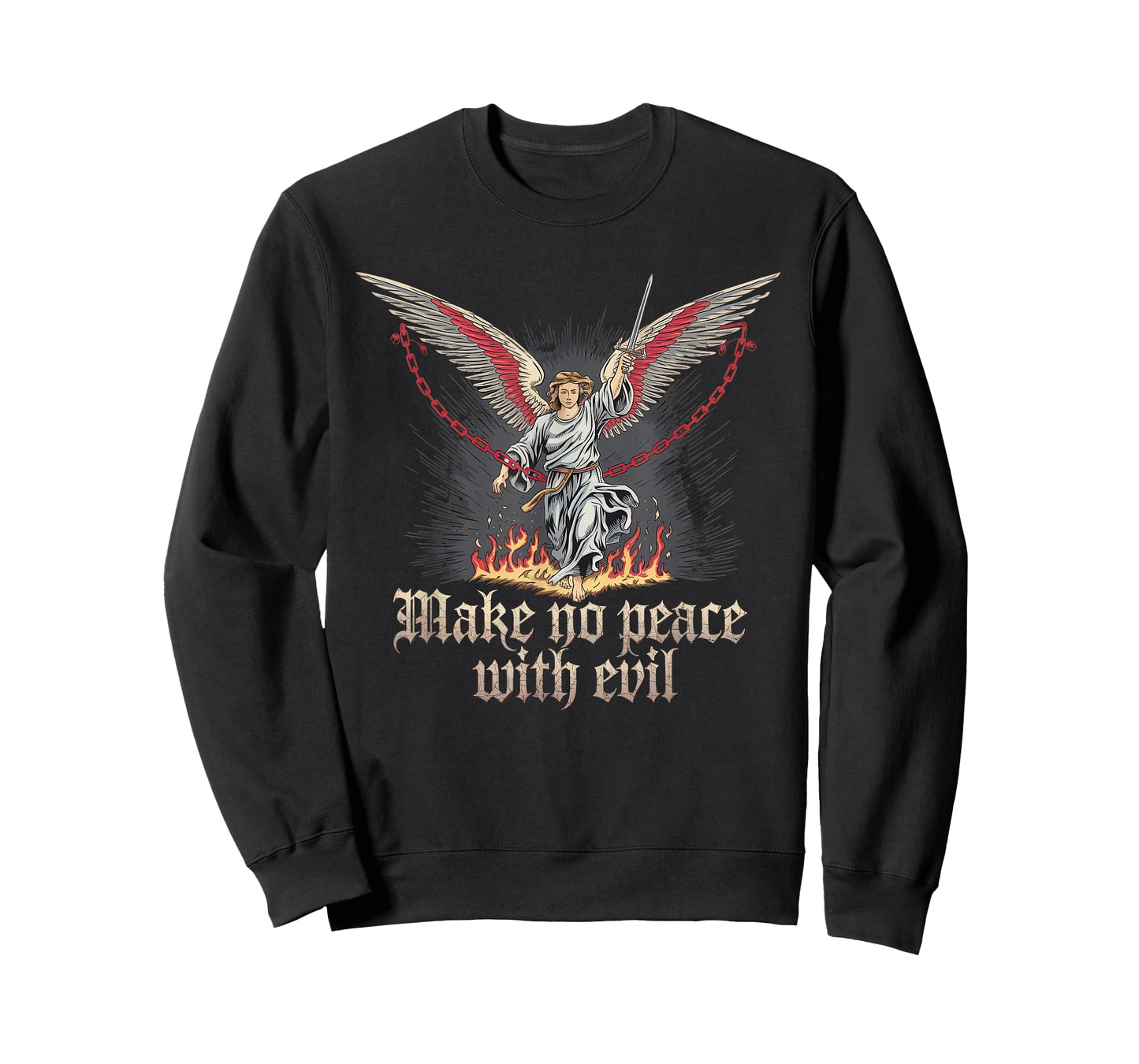 Make No Peace with Evil Tshirt Archangel Michael Jesus God T-Shirt