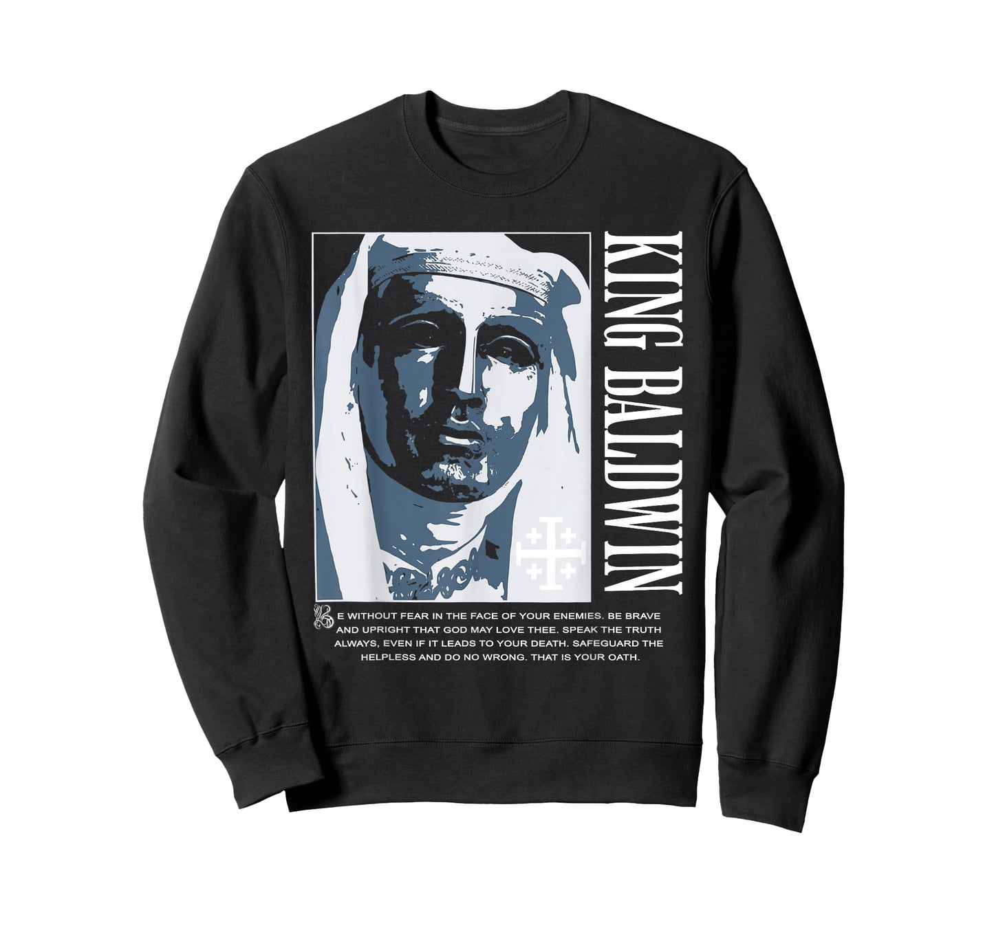 Sliver Mask King Baldwin IV Meme The Leper King Warrior T-Shirt