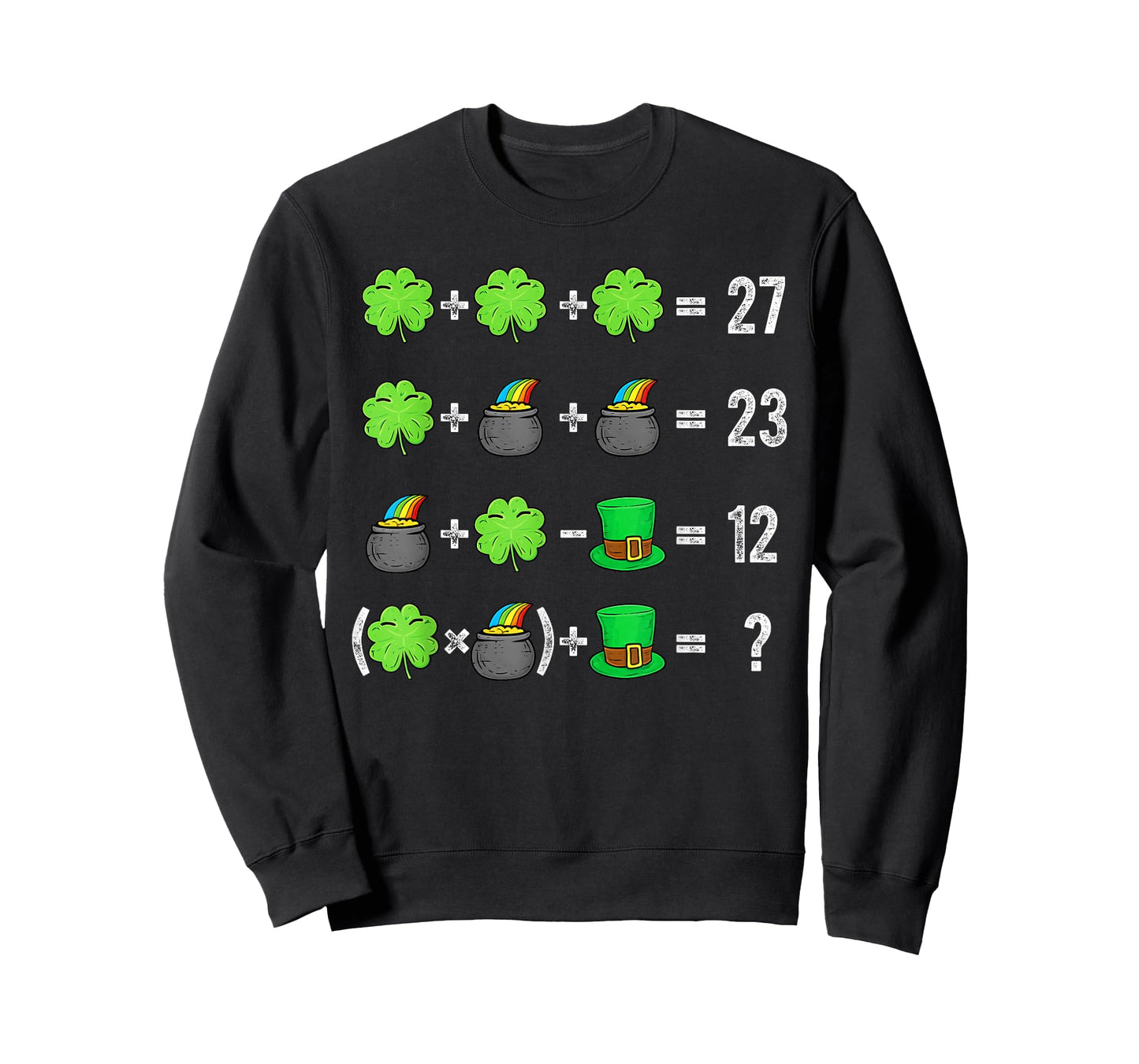 Funny Six Seven 67 Meme St Patricks Day Math Equation PEMDAS T-Shirt