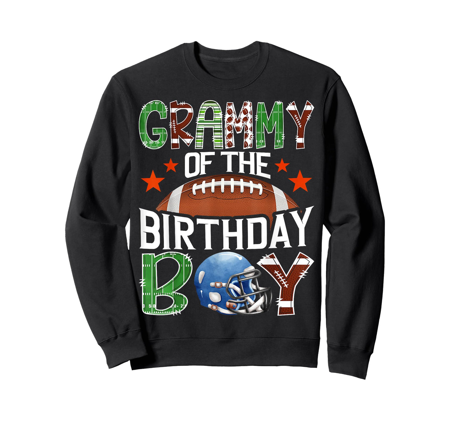 Grammy of The Birthday Boy Game Day Football Lover T-Shirt