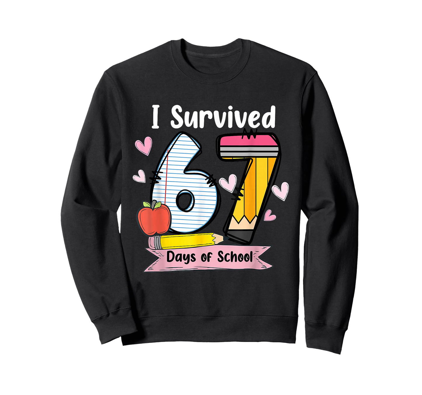 I Survived 67 Days of School Teacher Student Six Seven Meme T-Shirt