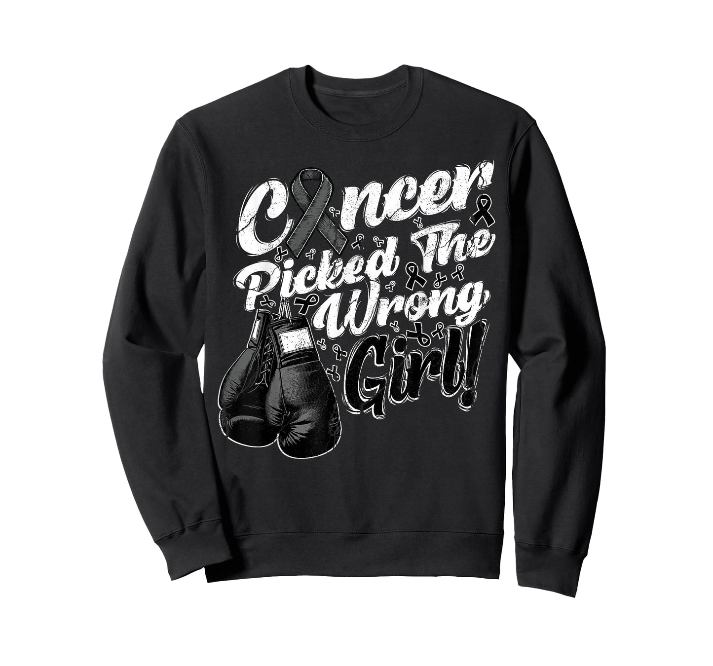 Melanoma Skin Cancer Picked The Wrong Girl Awareness Support T-Shirt