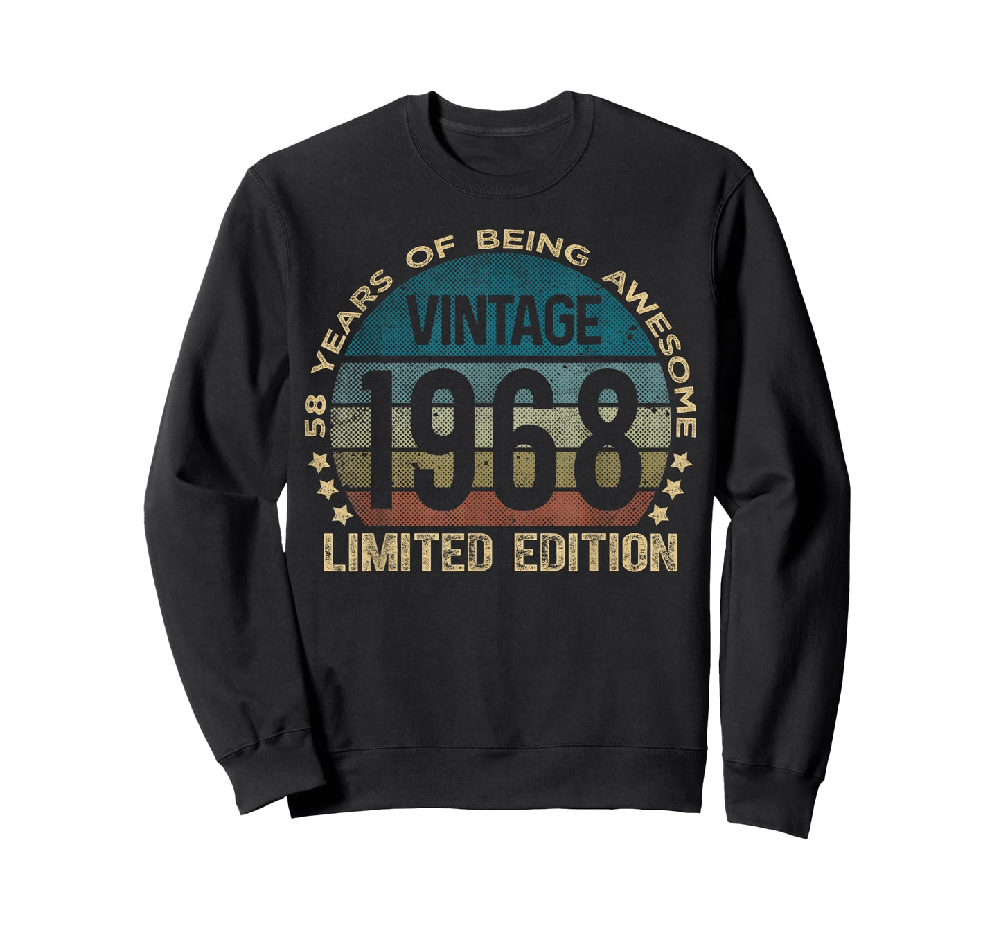 58 Year Old Gifts Vintage 1968 Limited Edition 58th Birthday T-Shirt