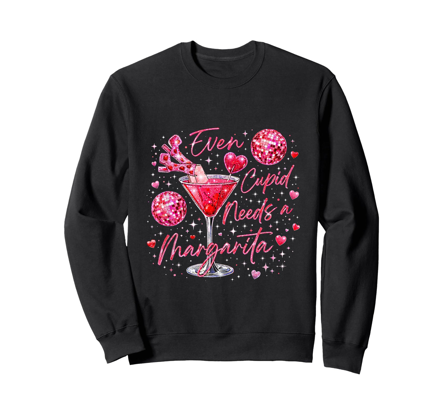 Trendy Valentine Even Cupid Need A Margarita Retro Funny T-Shirt