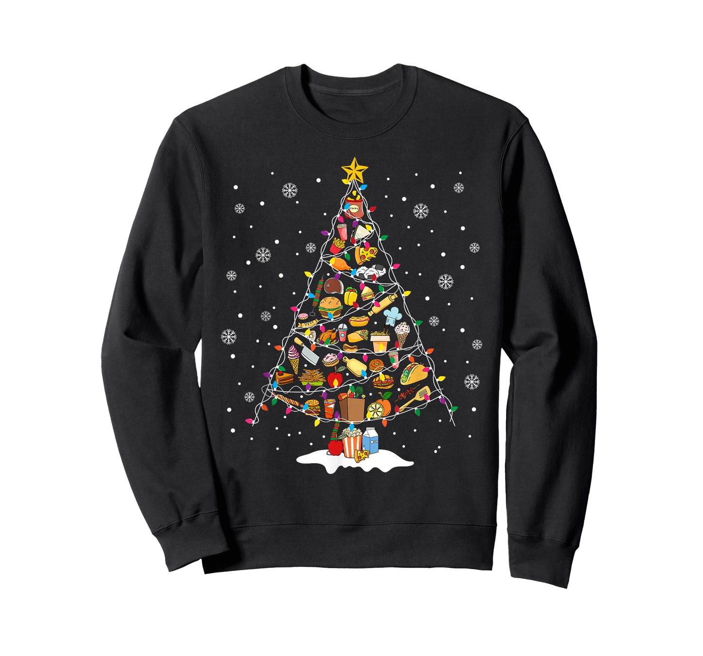 Merry Christmas Cafeteria Crew Lunch Lady Christmas Tree T-Shirt