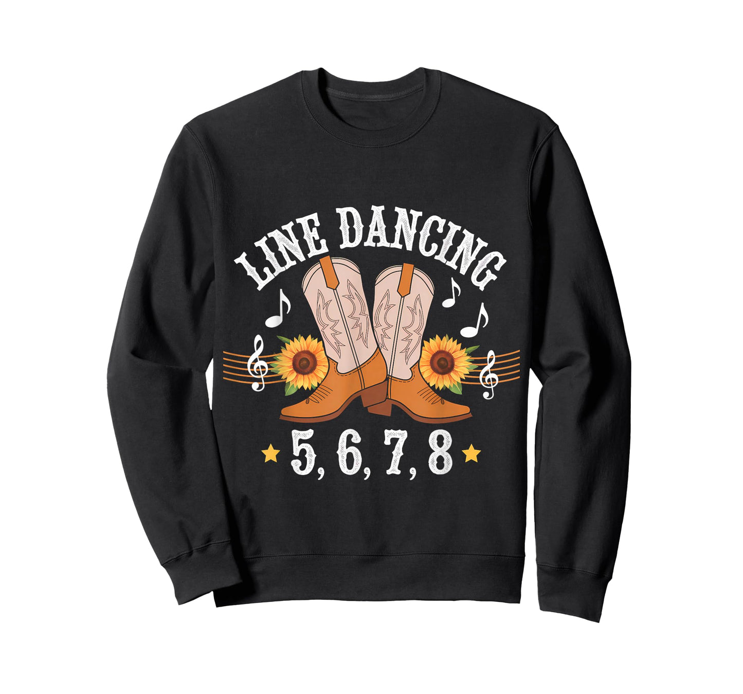 Line Dancing 5,6,7,8 Western Music Country Line Dance T-Shirt