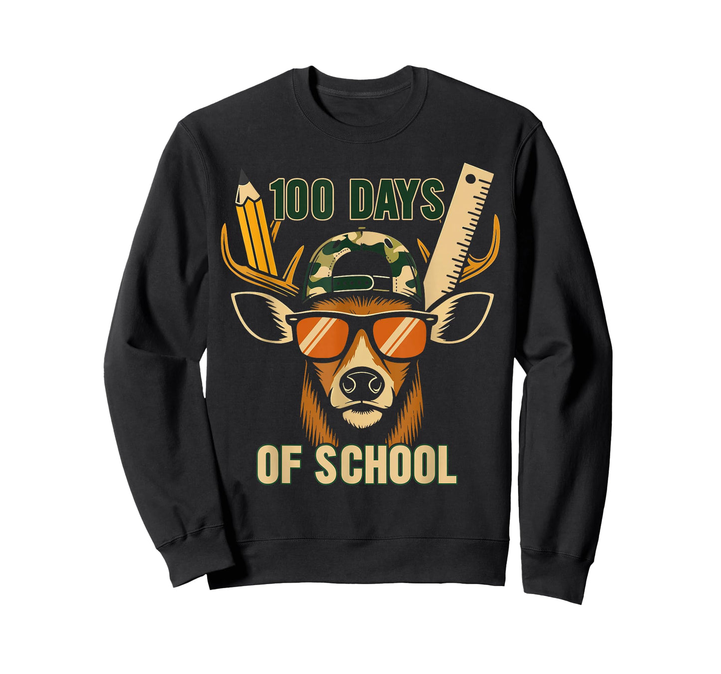 Oh Deer 100 Days of School are Here Deer Hunting 100th Day T-Shirt