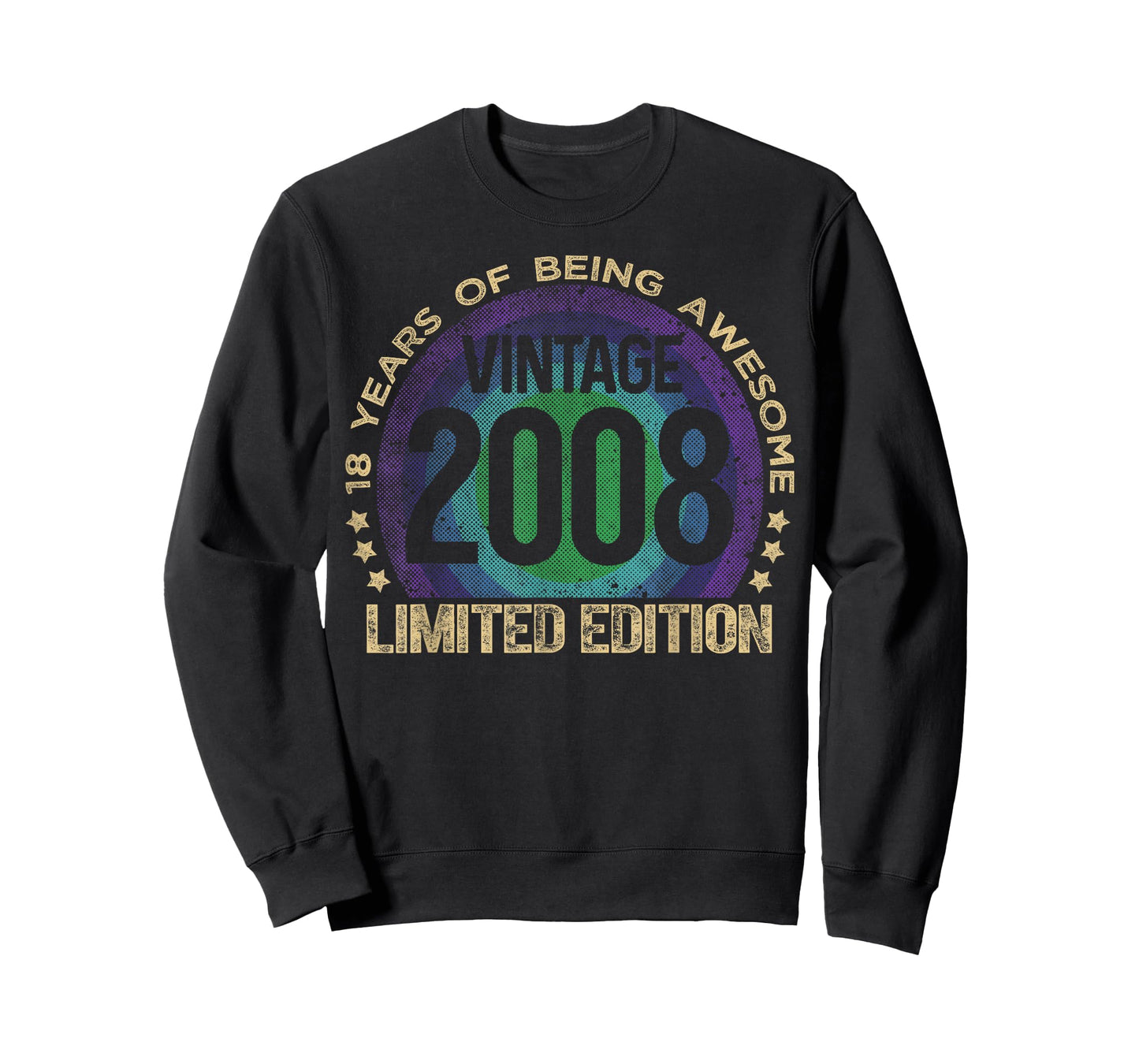 18 Year Old Gifts Vintage 2008 Limited Edition 18th Birthday T-Shirt