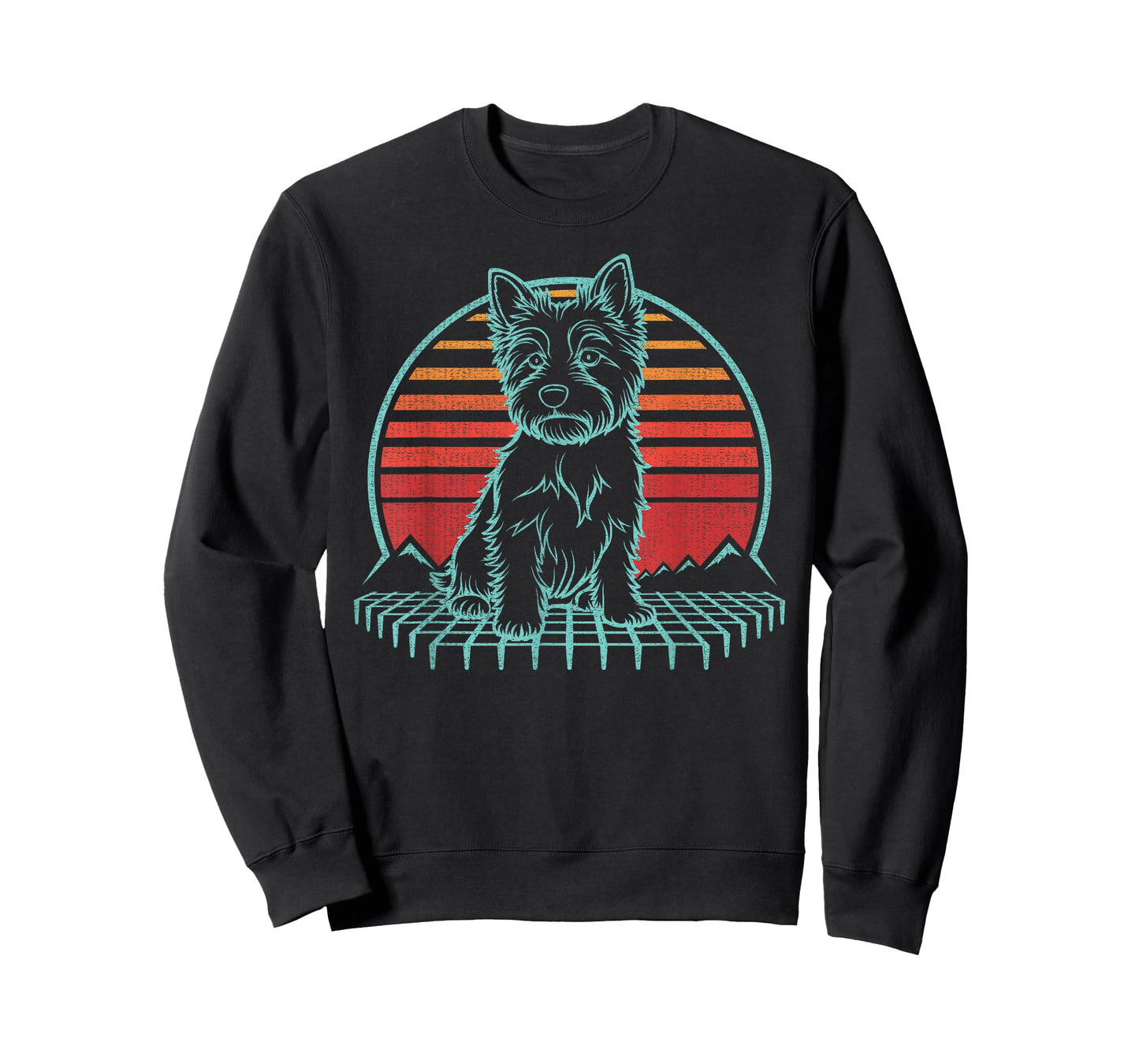 Cairn Terrier Lover Dog Owner Retro Vintage 80s T-Shirt