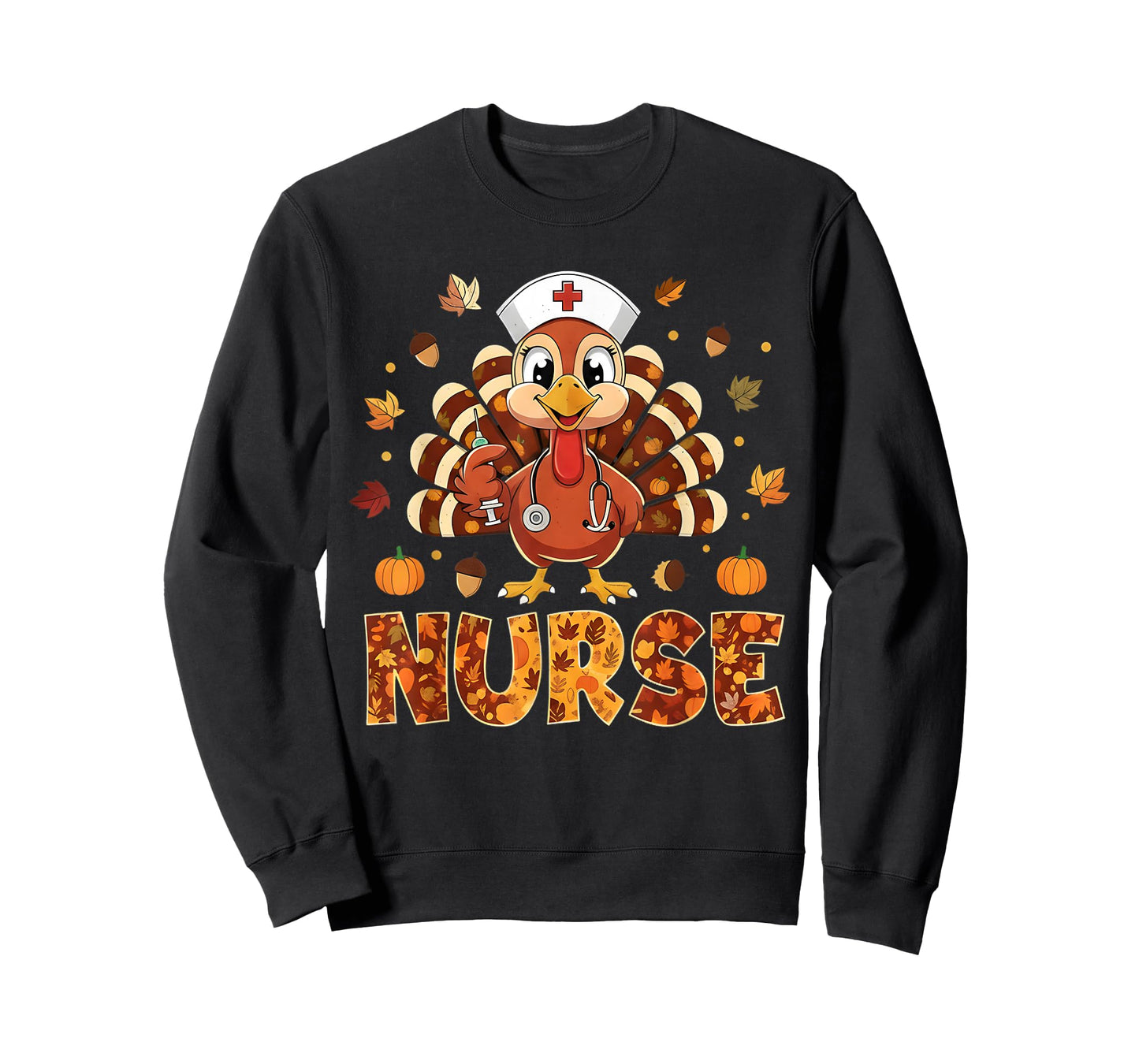 Thankful for My Patients Nurse Turkey Thanksgiving Women T-Shirt