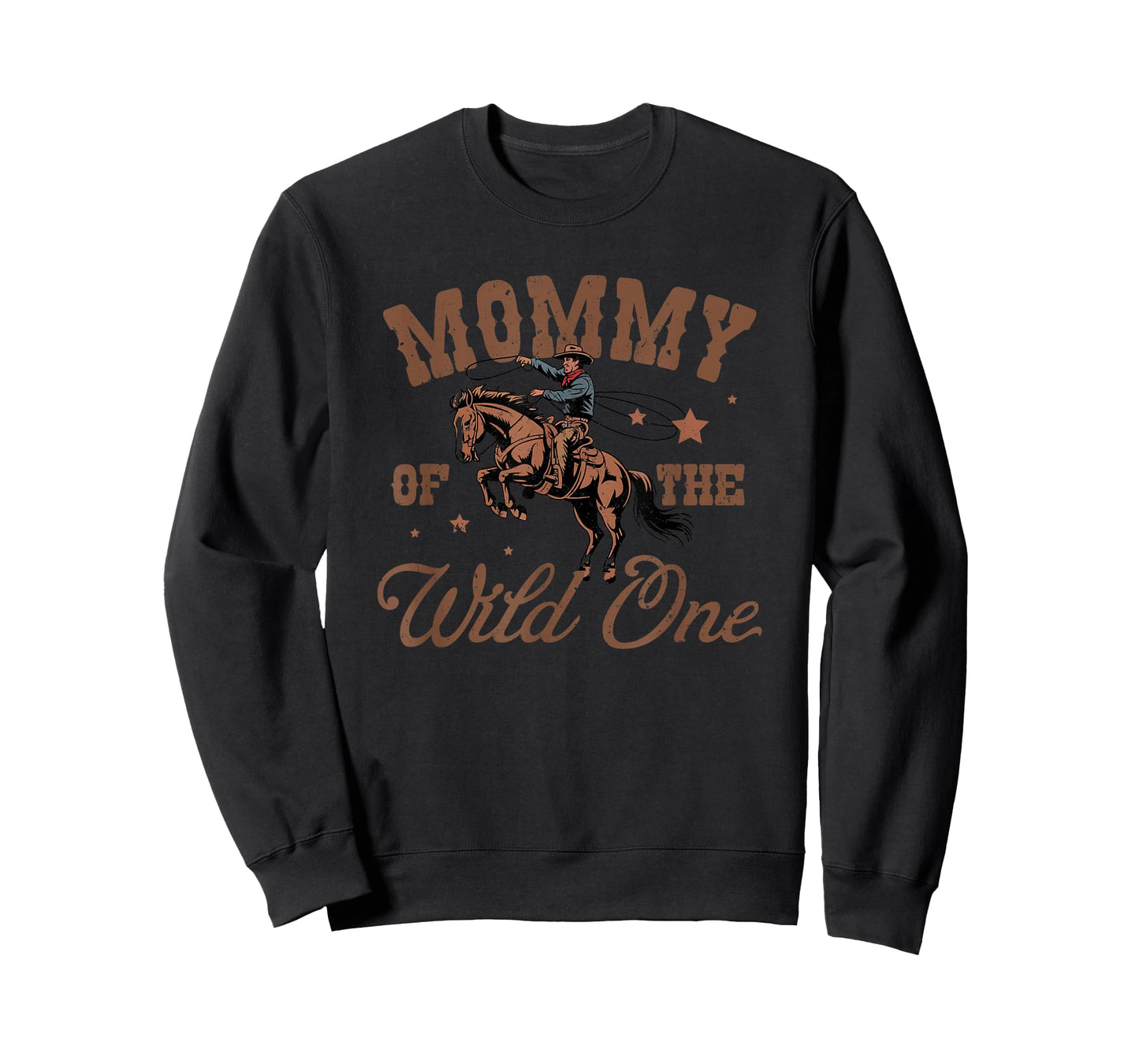 Mommy of The Wild One Cowboy Western Rodeo Party Matching T-Shirt
