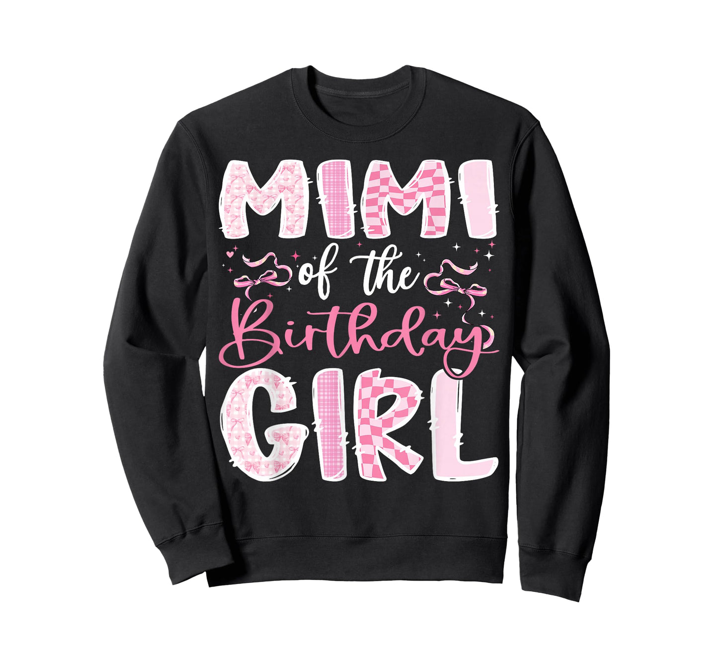 Mimi of The Birthday Girl Pink Coquette Bow Family T-Shirt