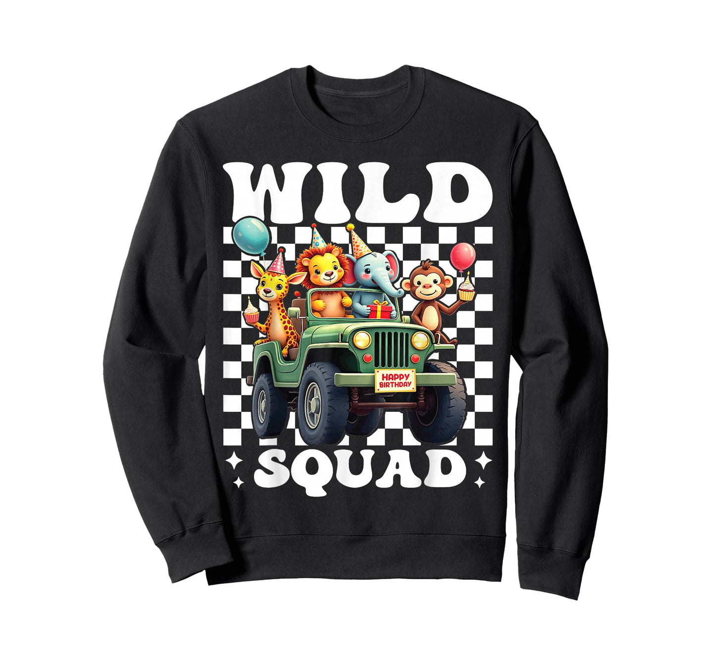 Wild Squad Zoo Born 2 be Wild Birthday Safari Jungle Animal T-Shirt