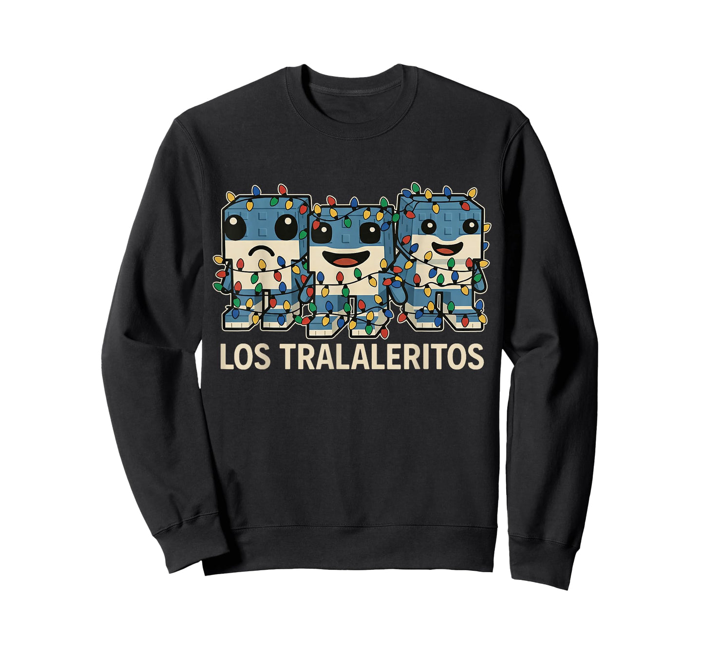 Los Tralaleritos Christmas Lights - Funny Brainrot Kids Meme T-Shirt