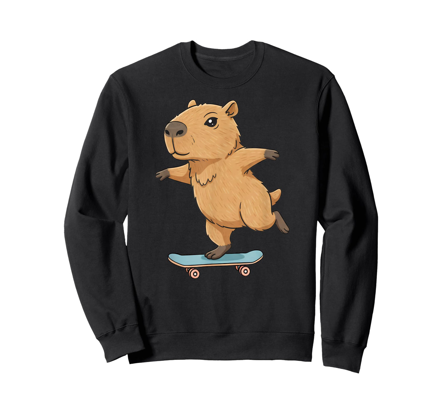 Funny Capybara Skater Skateboard Ballerina Zoo Boys Girls T-Shirt