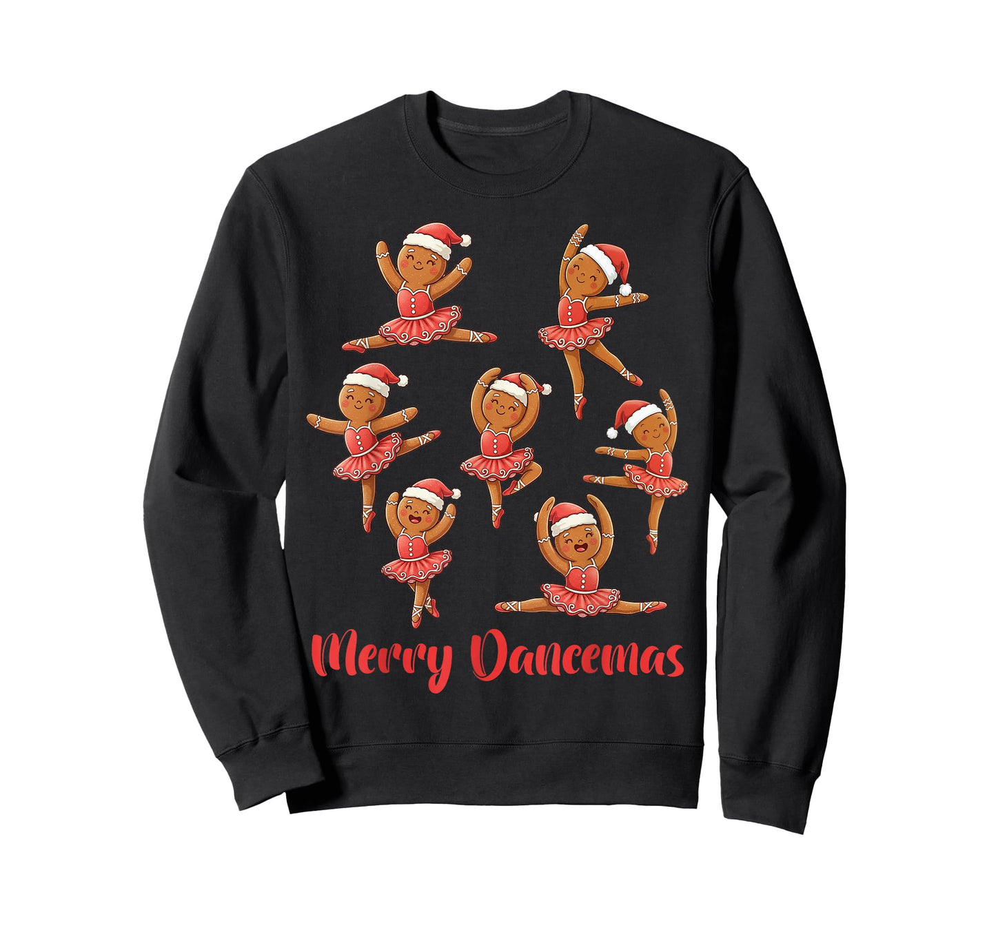 Merry Dancemas Ballet Dancer Gingerbread Teacher Christmas T-Shirt