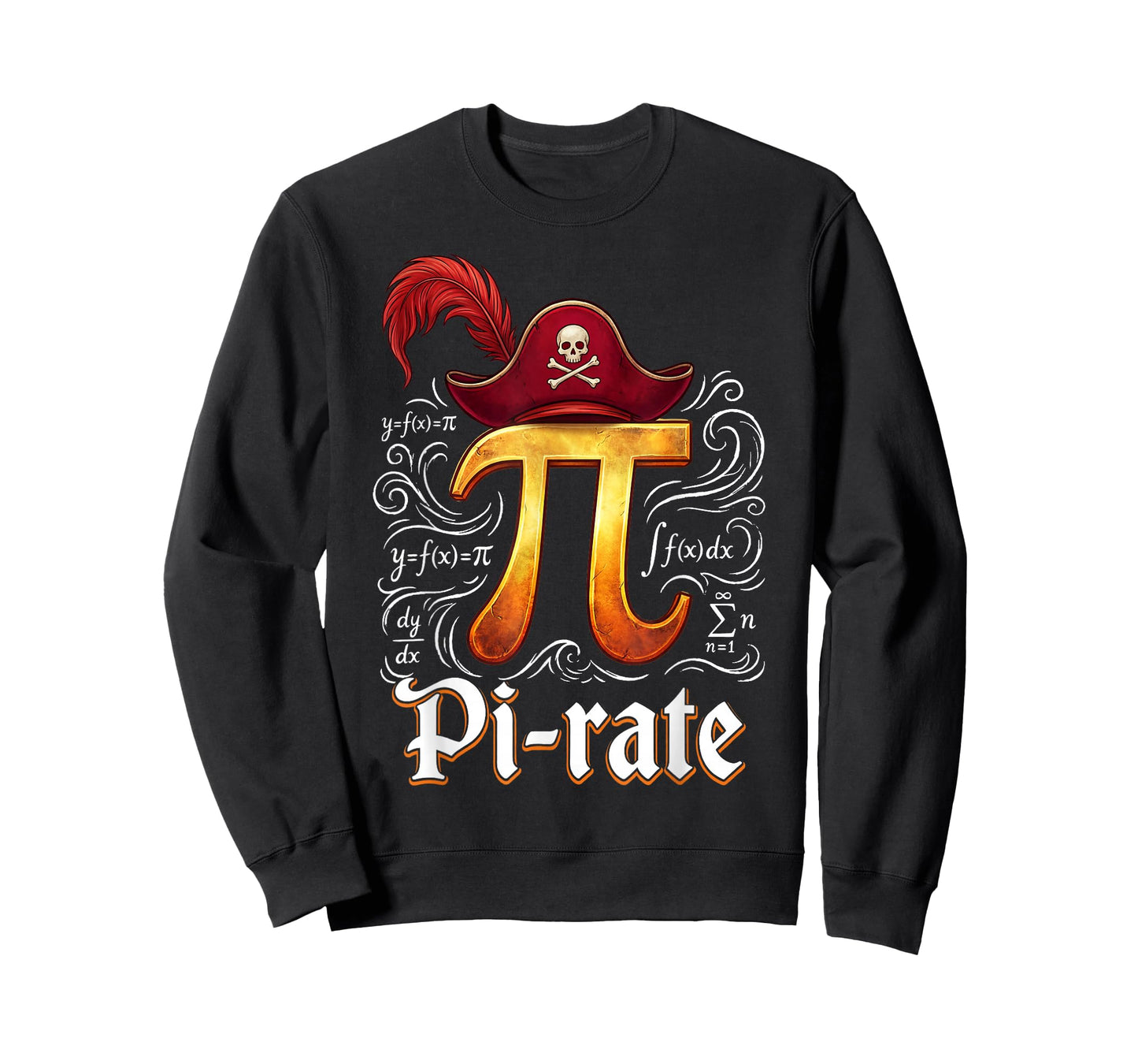 Pi Rate Science Student Math Teacher Funny Pi Day Pirate T-Shirt