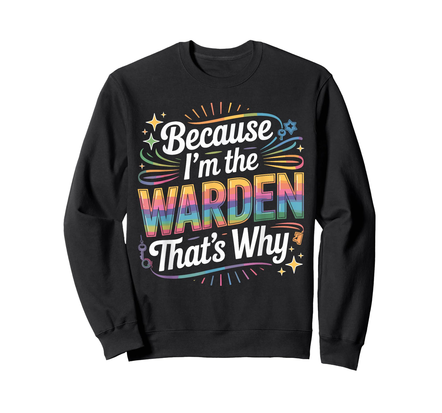 Because I'm The Warden That's Why T-Shirt Wardens T-Shirt