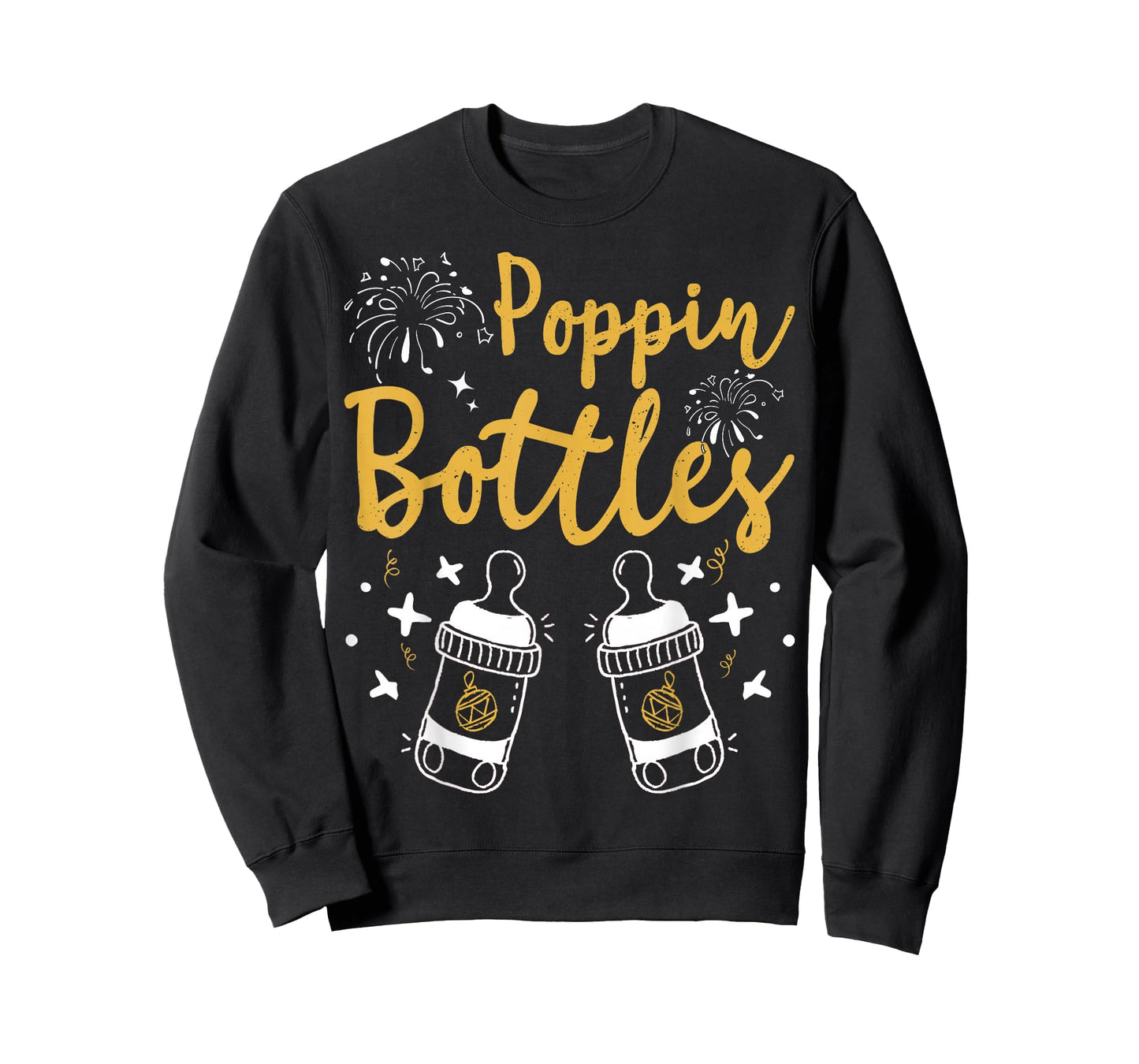 Poppin Bottles for New Year PICU ER Nurse Christmas Bauble T-Shirt