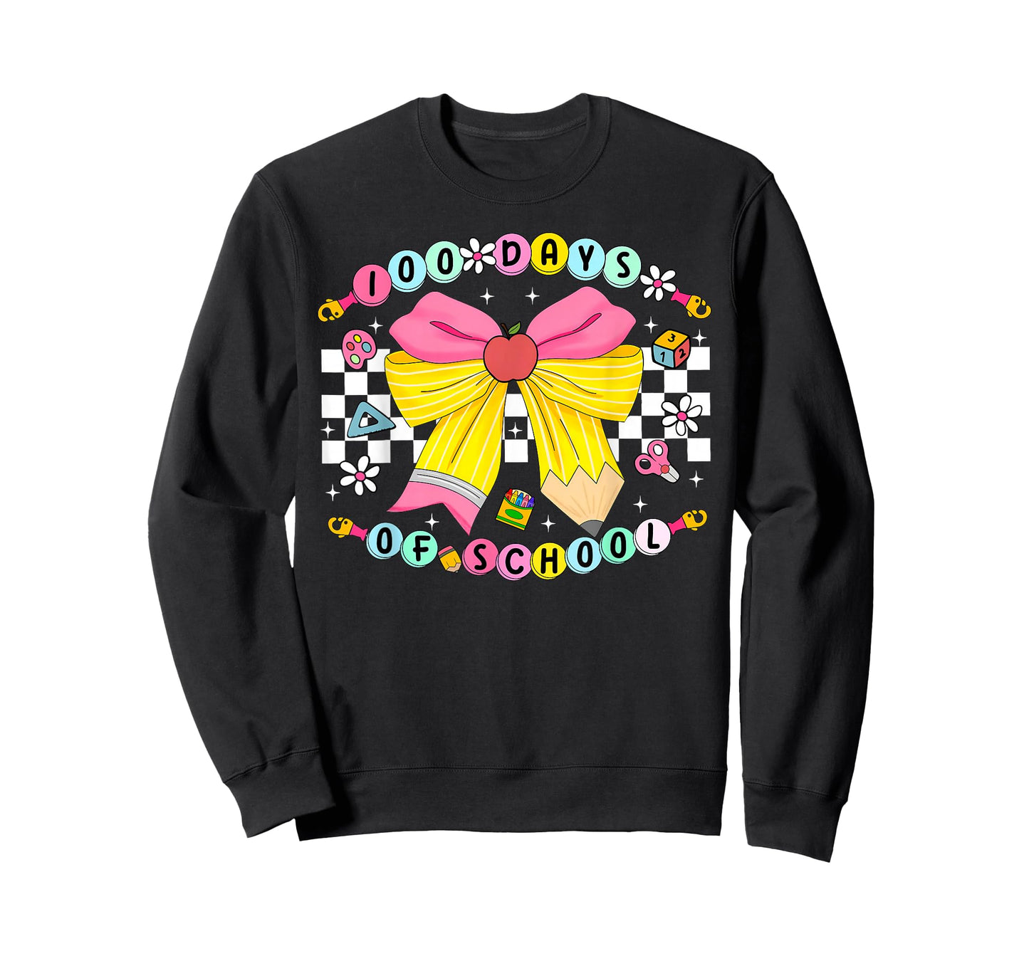 Bracelets 100 Days of School Student Teacher Coquette Bow T-Shirt