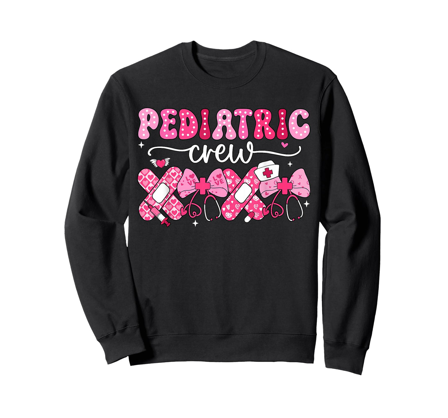 Pediatric Valentines Nurse Crew PEDS Nurse Valentines Day T-Shirt