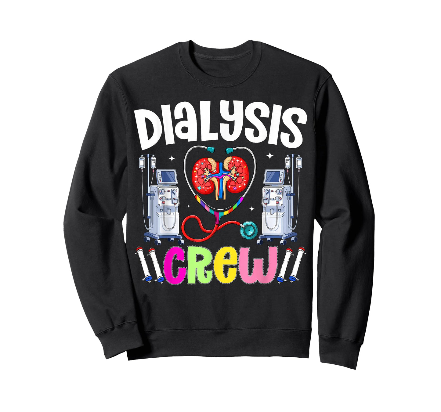 Funny Dialysis Crew Shirt Kidney Heart Nurse Nephrology Tech T-Shirt