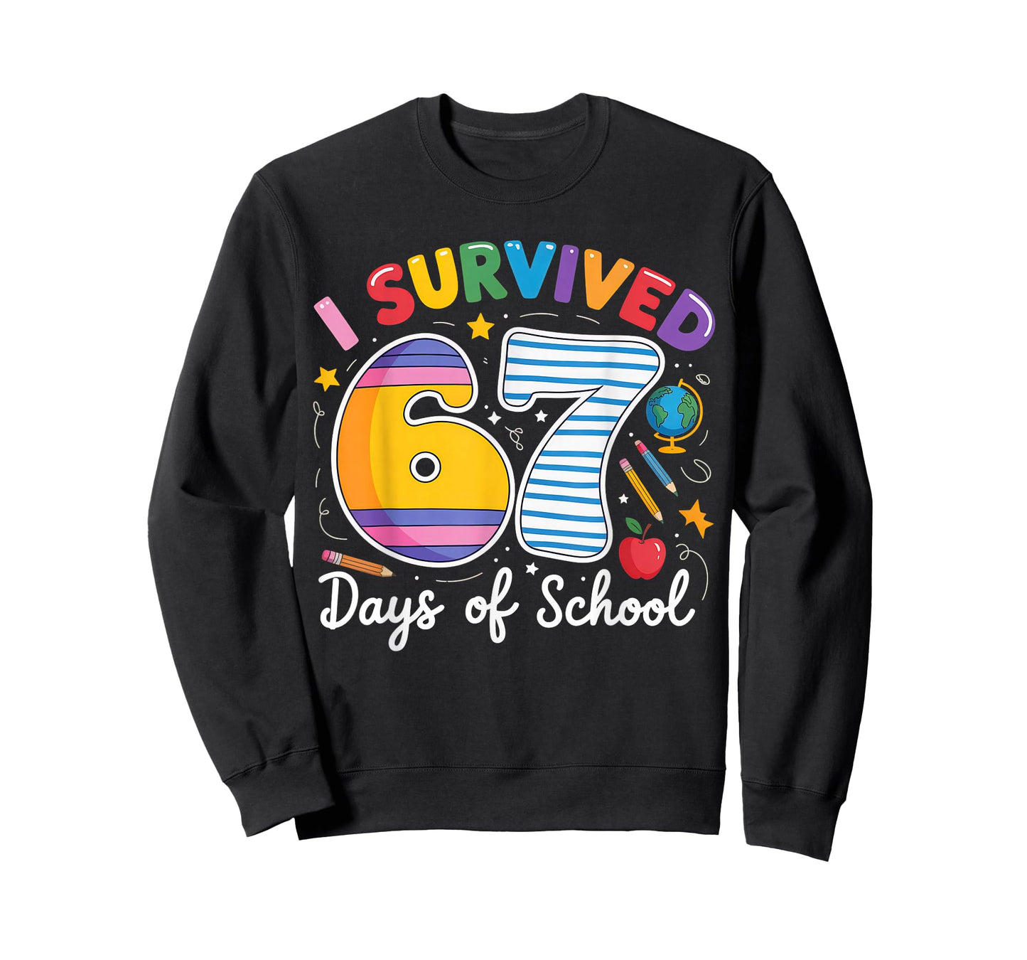 I Survived 67 Days of School Meme Teacher Student T-Shirt