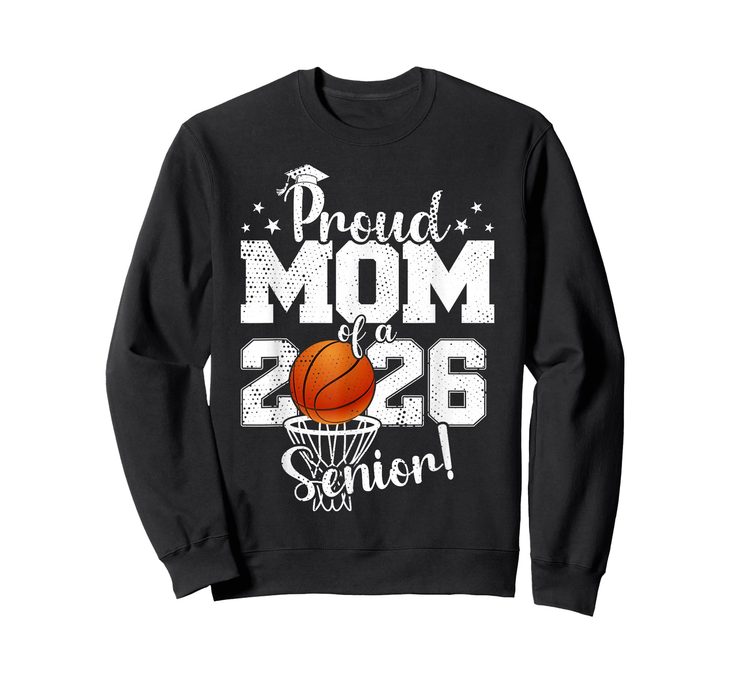 Proud Mom of A 2026 Senior Basketball Class Graduation T-Shirt