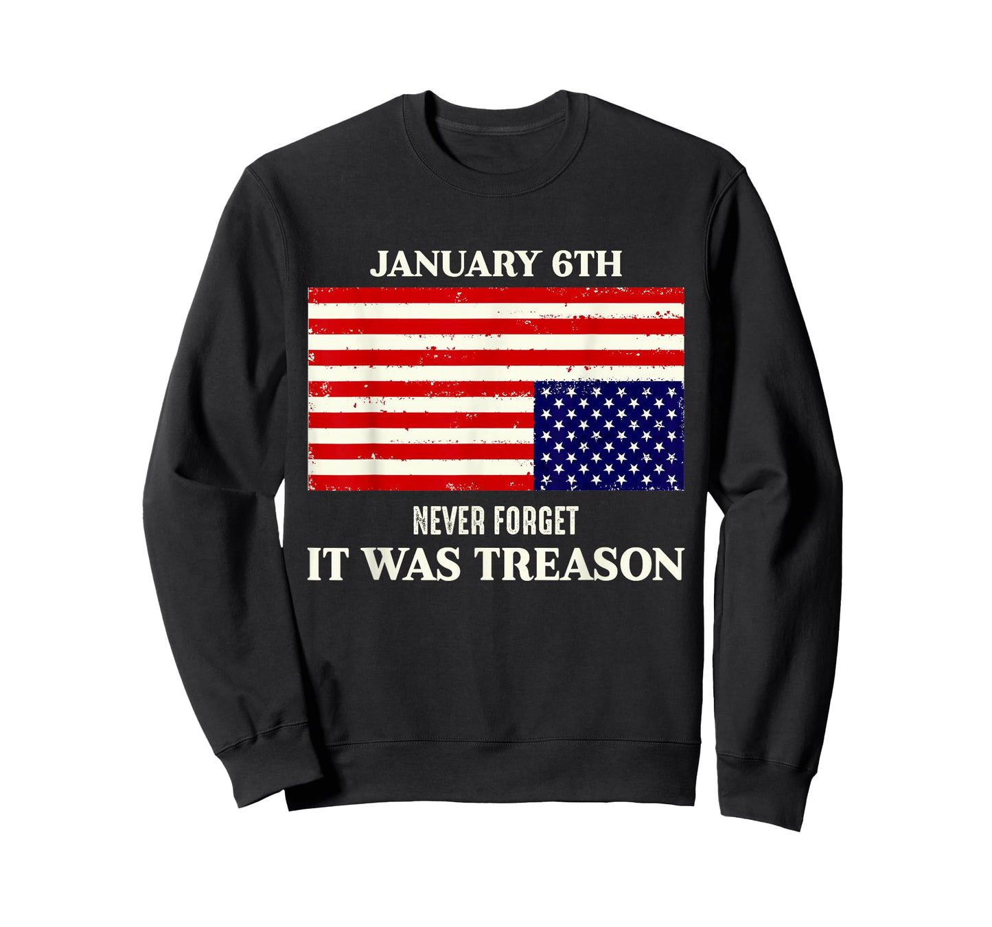 January 6th Never Forget It was Treason Vintage America Flag T-Shirt