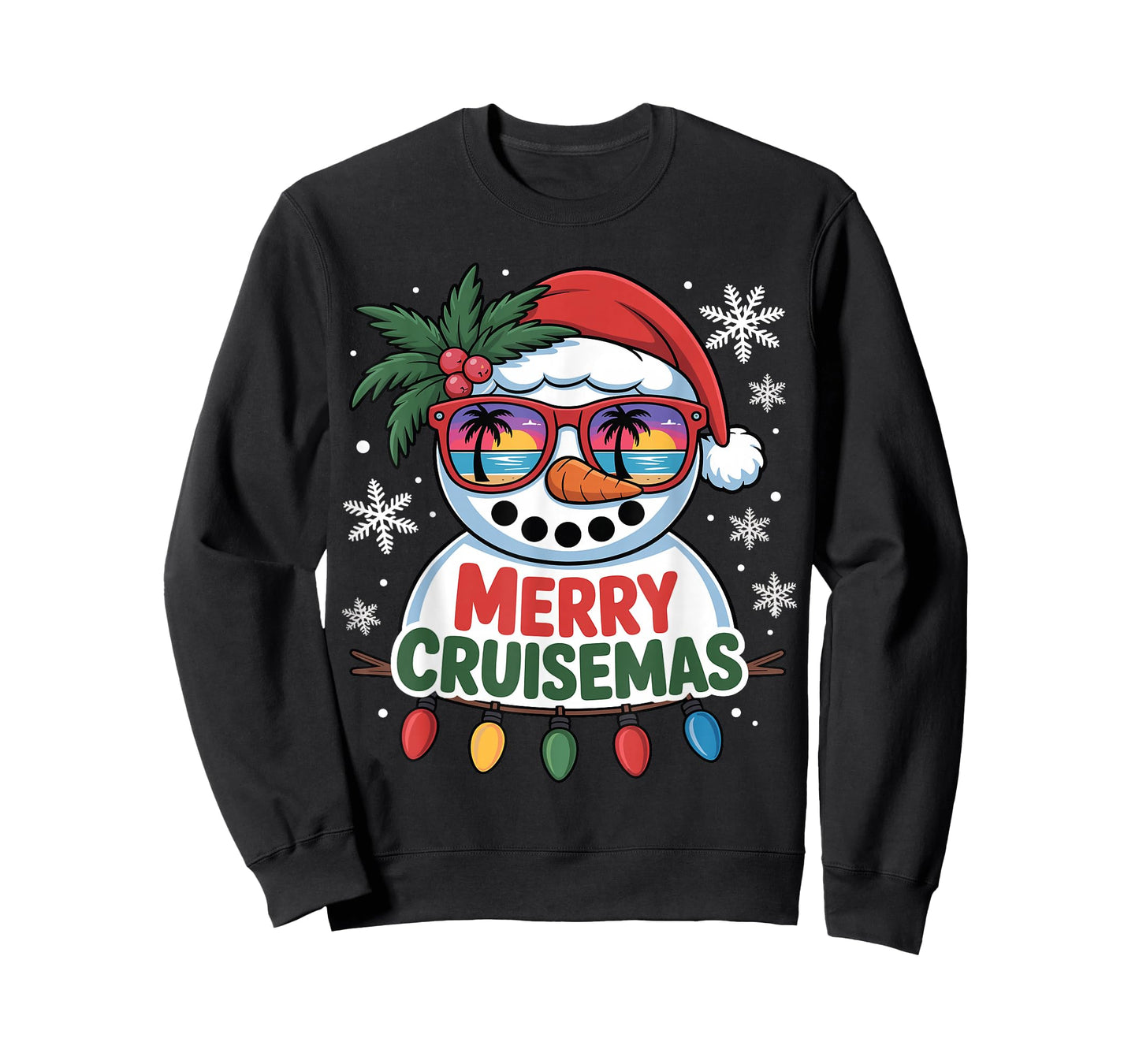 Merry Cruisemas 2025 Christmas Santa Snowman Funny Cruise T-Shirt