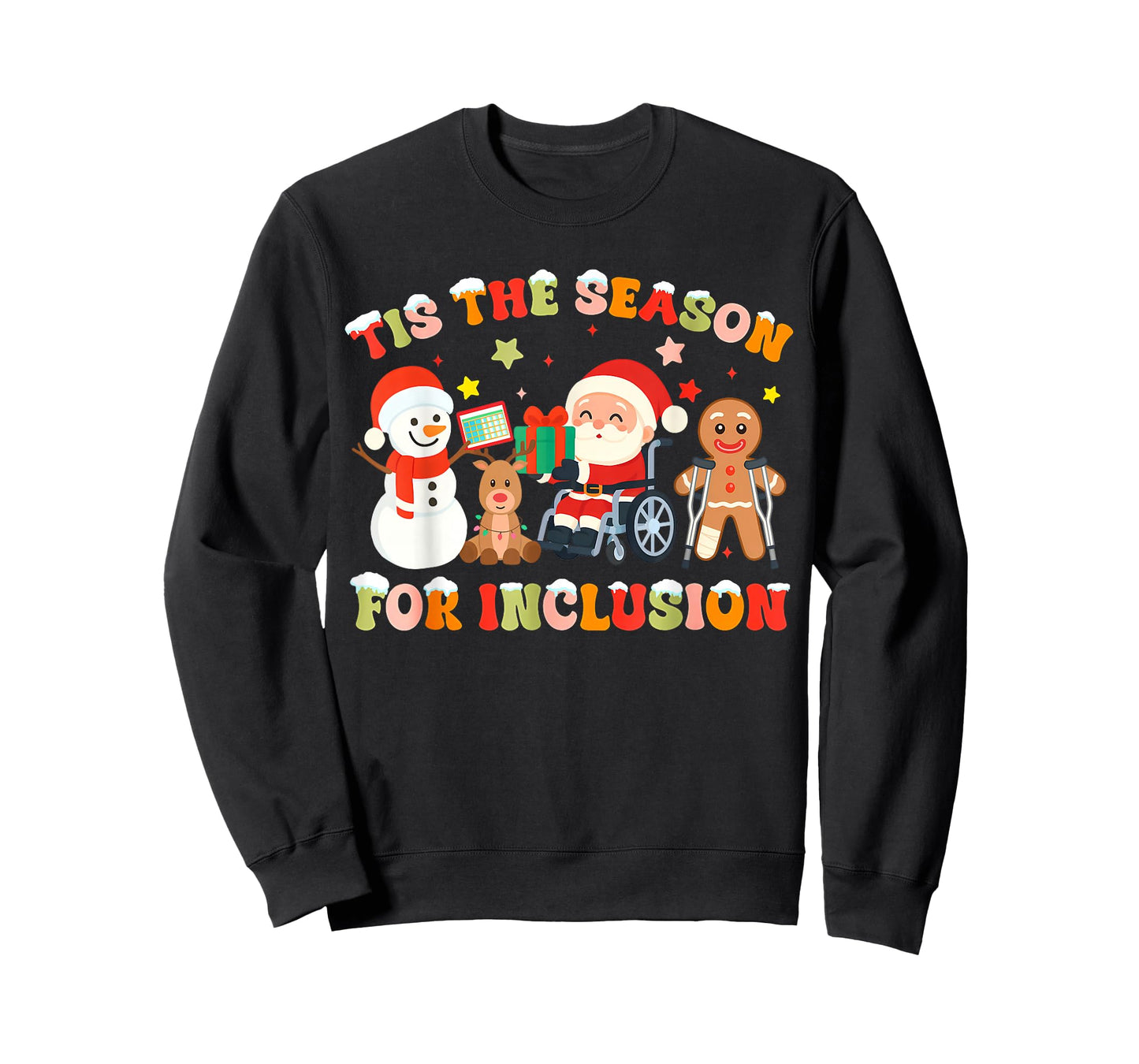 Tis The Season for Inclusion OT PT SLP Therapist Christmas T-Shirt