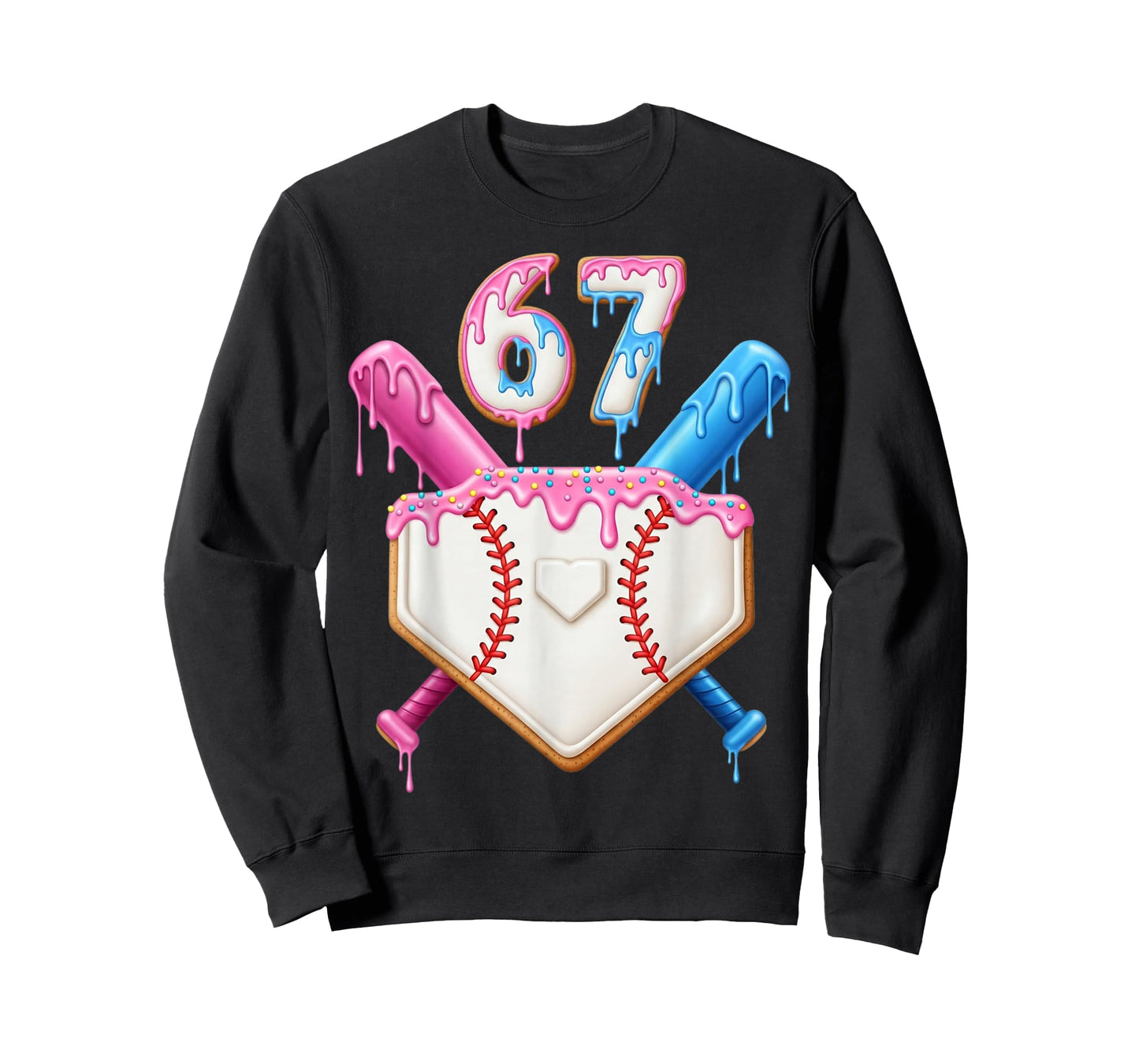 6 7 Baseball Dripping Six Seven Gen Alpha Slang T-Shirt