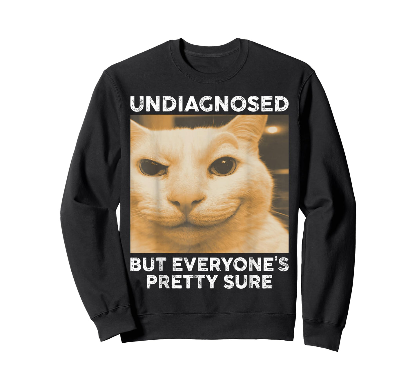 Undiagnosed But Everyone's Pretty Sure Funny Cat Humor Meme T-Shirt