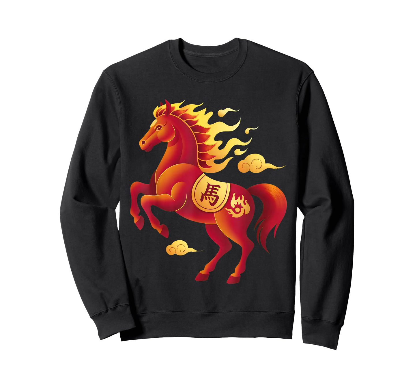 Fire Horse Red Chinese Zodiac Lunar New Year 2026 T-Shirt