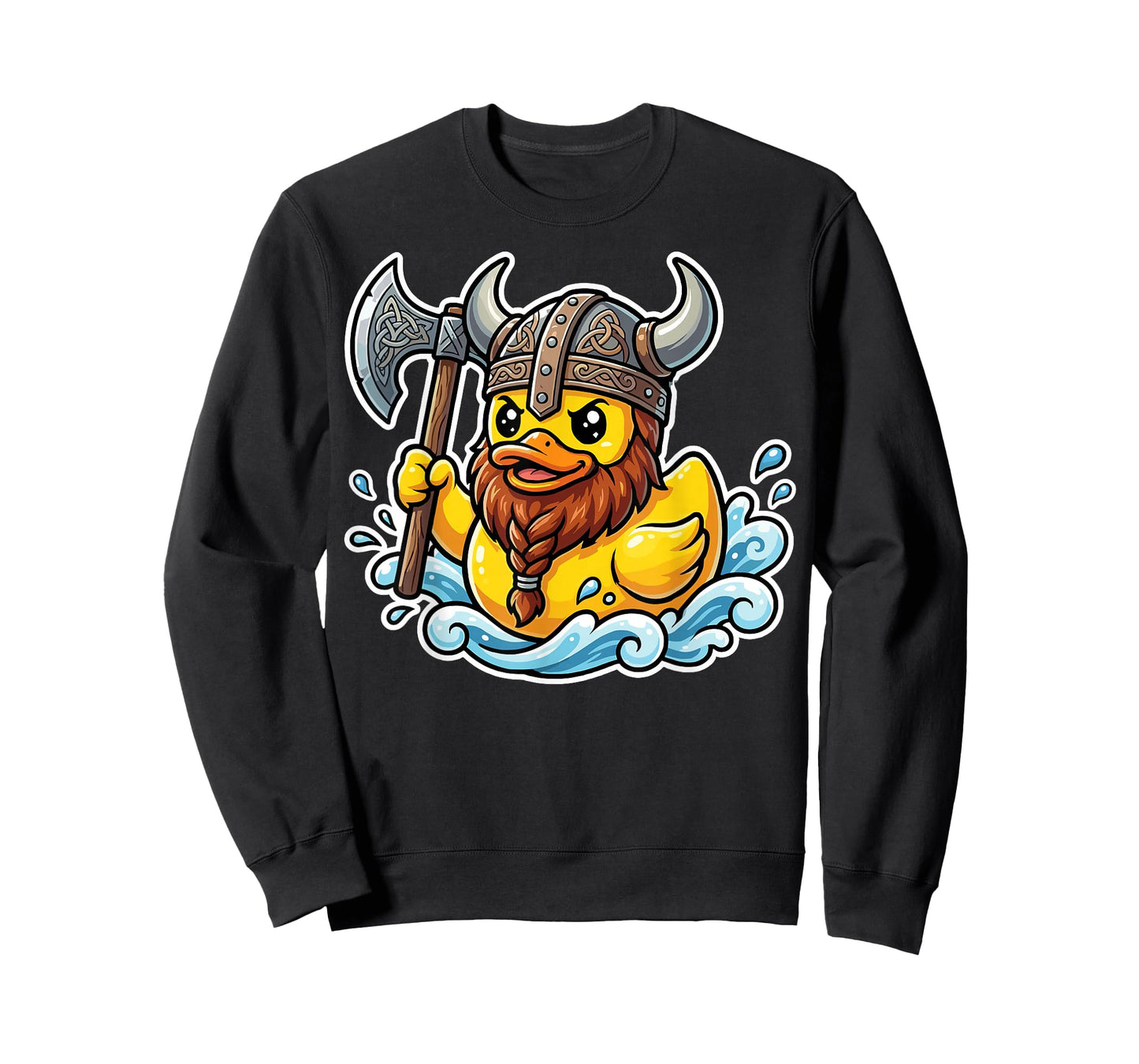 Norse Rubber Duck Viking Warrior Cute Funny Duckling Lover T-Shirt