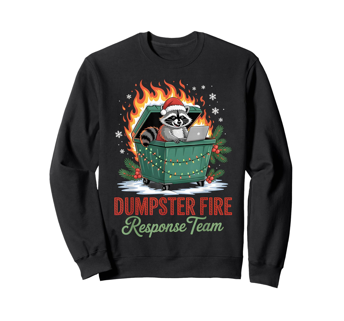 Dumpster Fire Response Team Leader Christmas T-Shirt