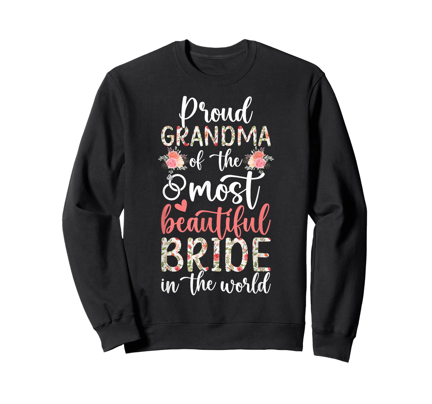 Proud Grandma of The Bride Grandma Grandmother of The Bride T-Shirt