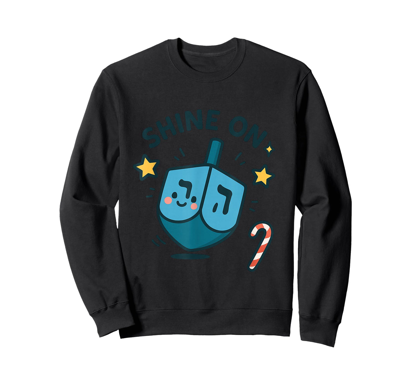 Shine On Dreidel Cute Hanukkah Holiday Design T-Shirt