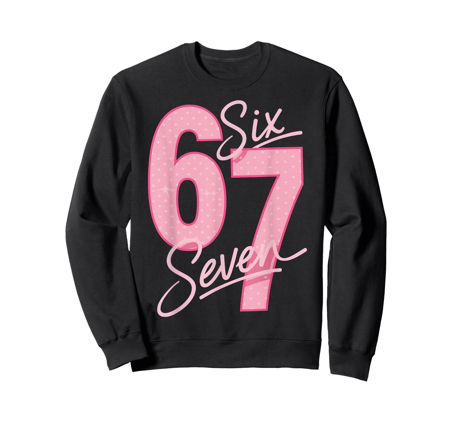 Cute Pink 67 Six Seven Funny Meme Women Girls T-Shirt