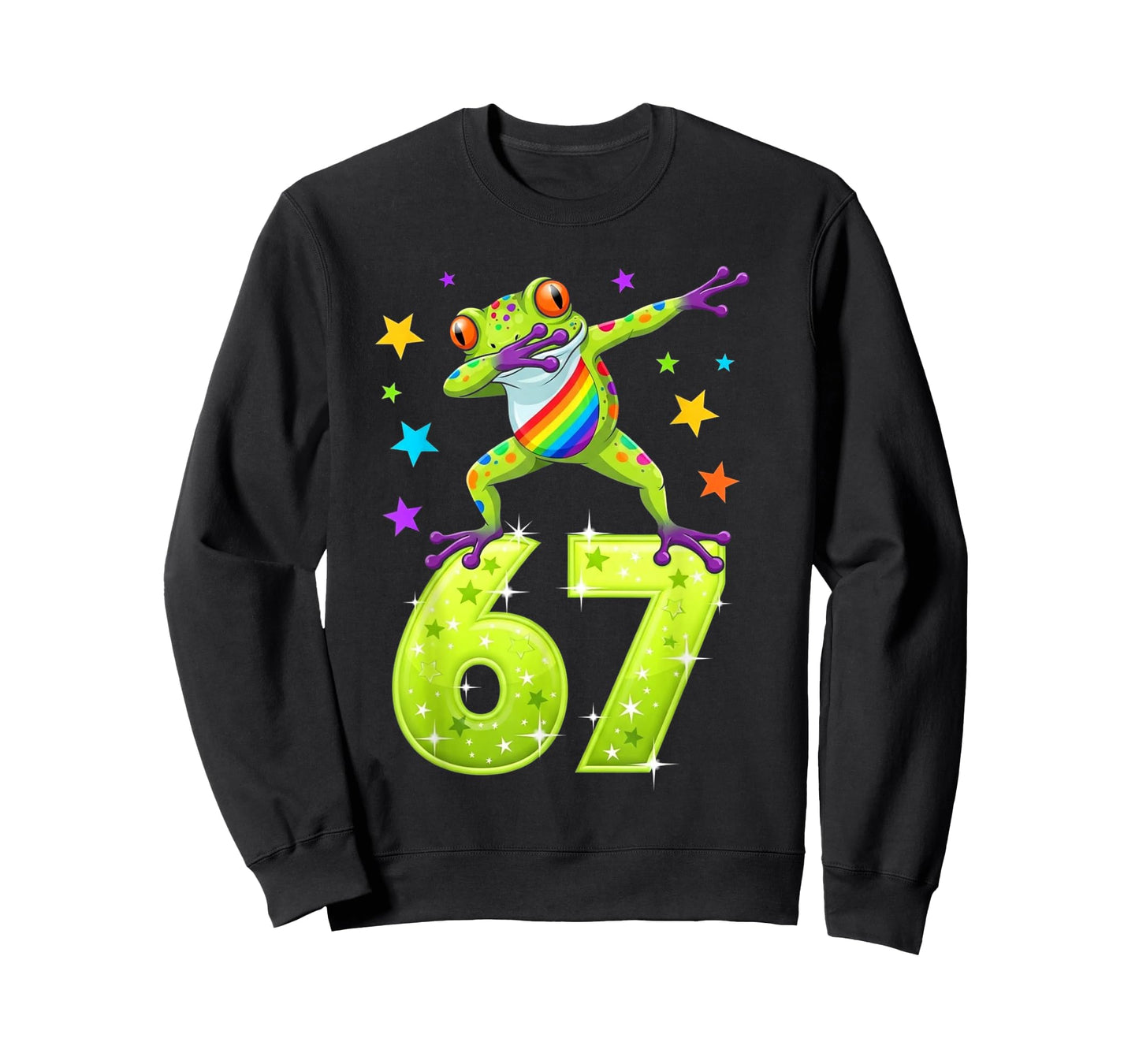 Dabbing Frog 67 Funny Six Seven Gen Z Slang Meme Cute T-Shirt