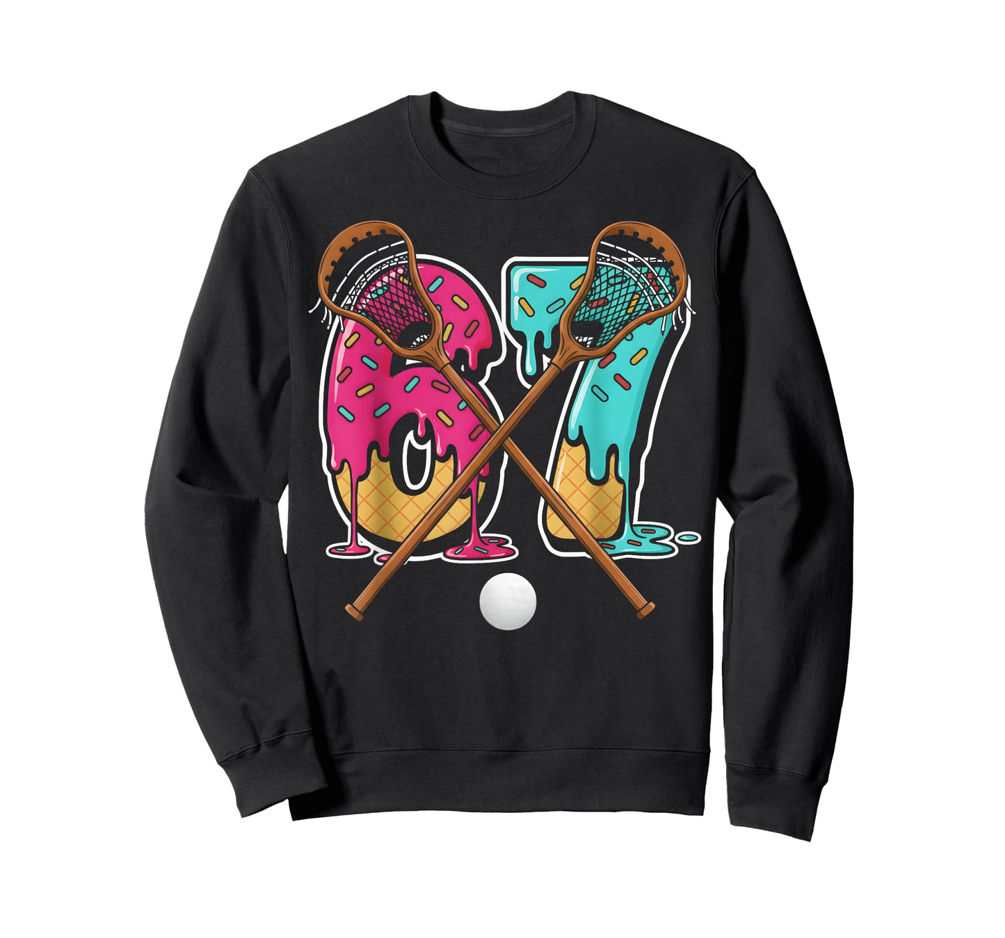 67 Ice Cream Drip Lacrosse Gen Alpha Slang Six Seven Meme T-Shirt