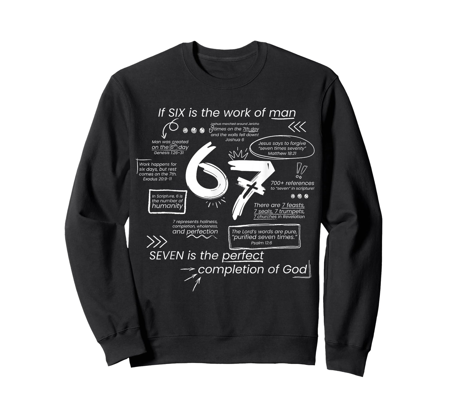 The Perfect Completion of God 67 Meme Christian Bible T-Shirt