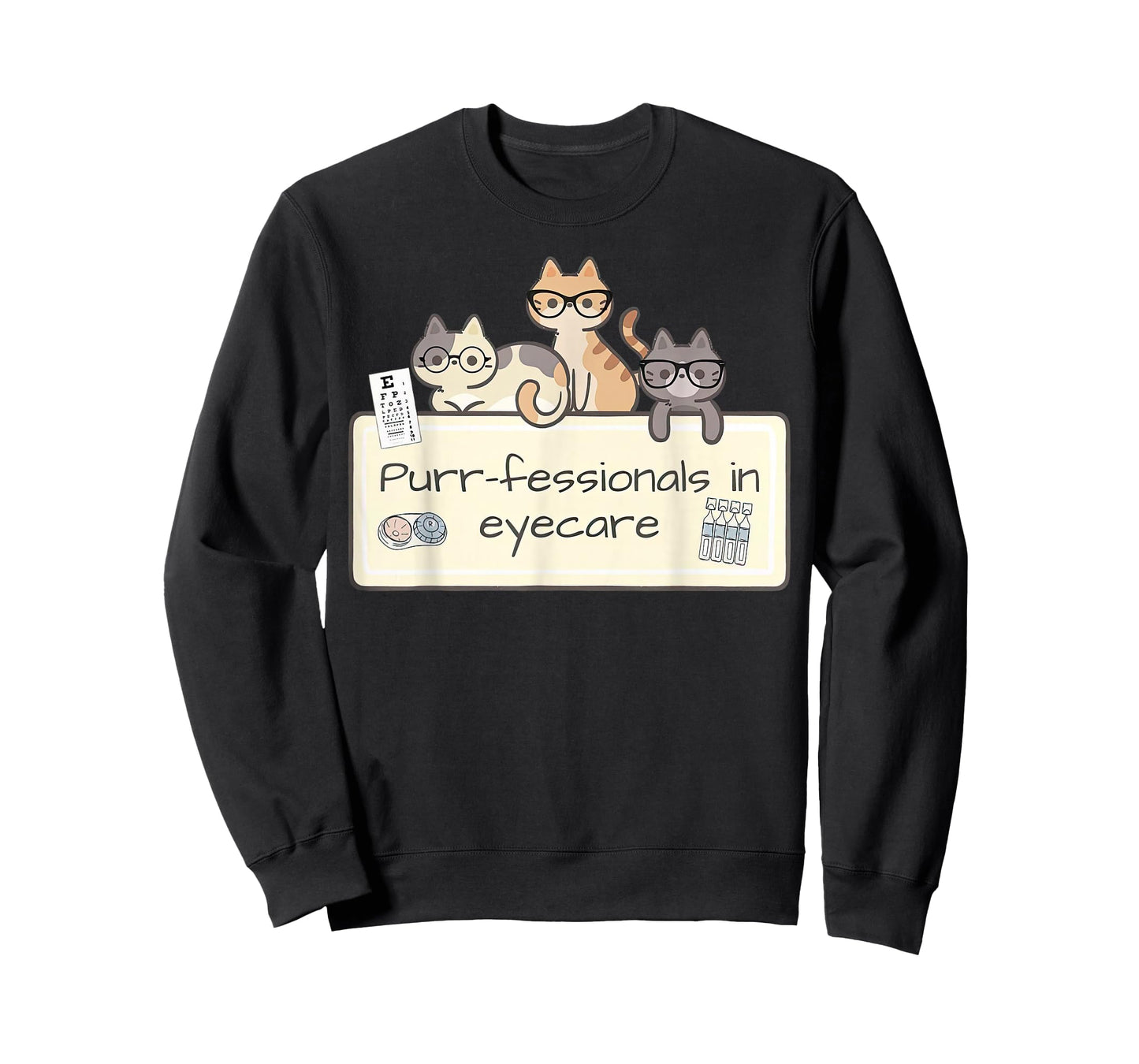 Cute Cats Optometry Eye Dr Optician Ophthalmologist Eye Care T-Shirt