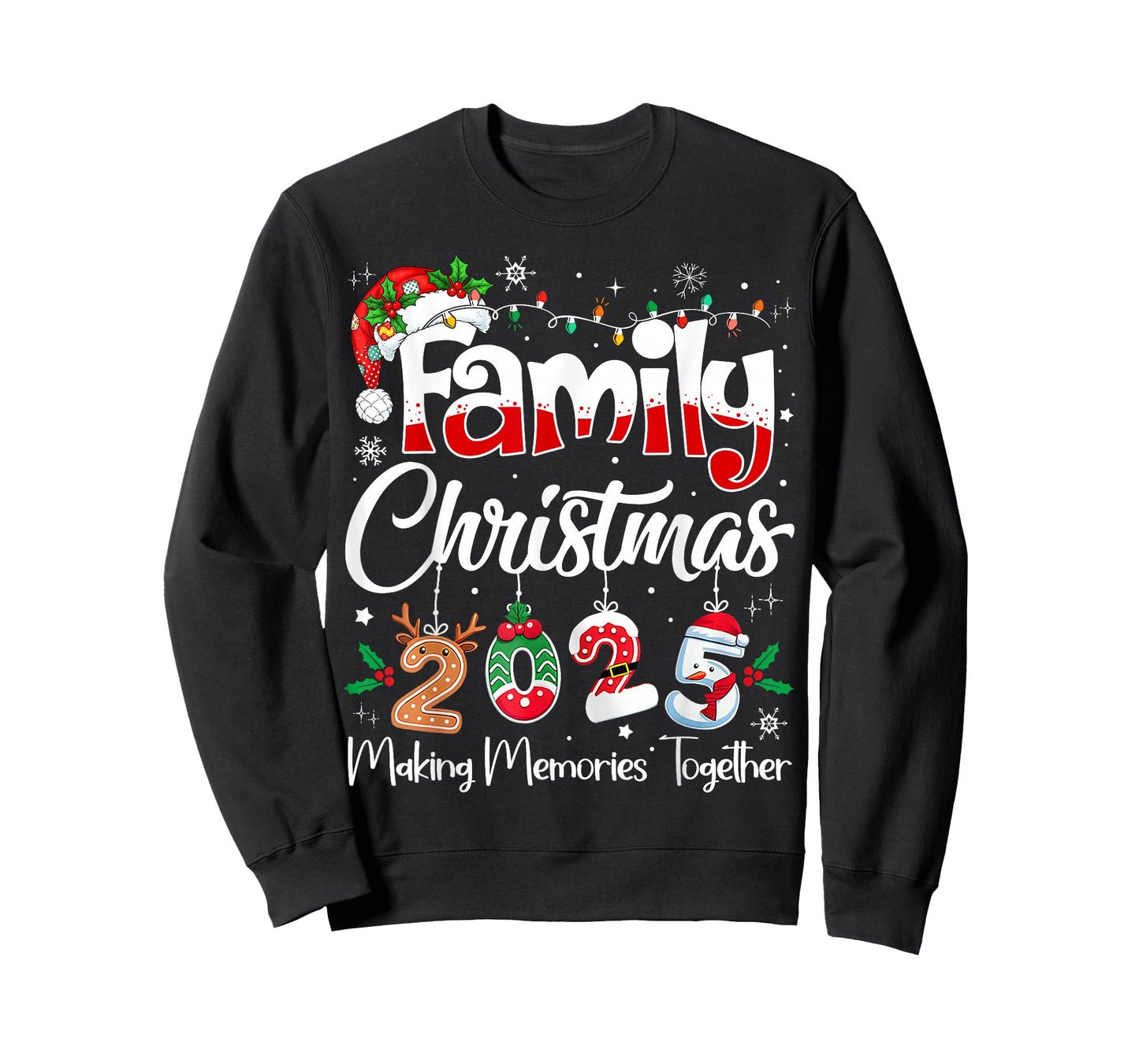 Family Christmas 2025 Matching Outfit Xmas Squad Santa T-Shirt