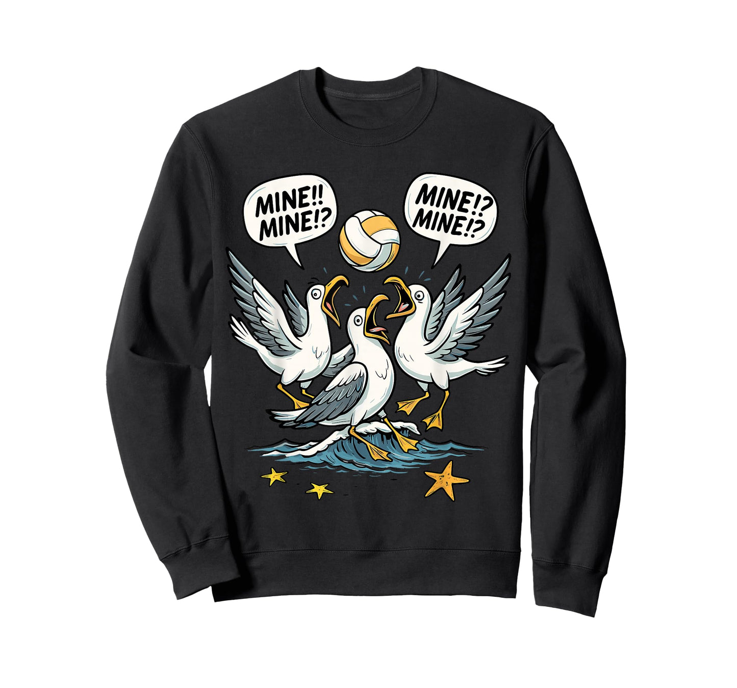 Volleyball Costume for Girls Women, Volleyball Seagull Mine T-Shirt