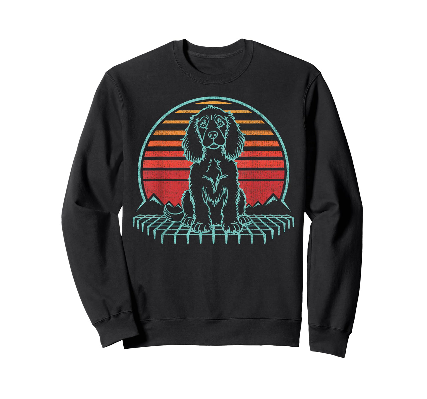English Springer Spaniel Lover Dog Owner Retro Vintage 80s T-Shirt