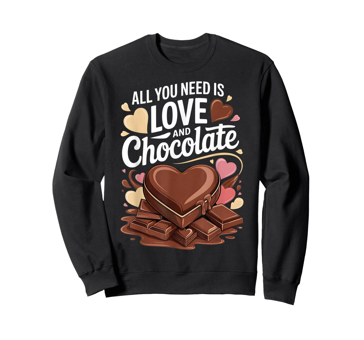 All You Need is Love and Chocolate Candy Heart T-Shirt