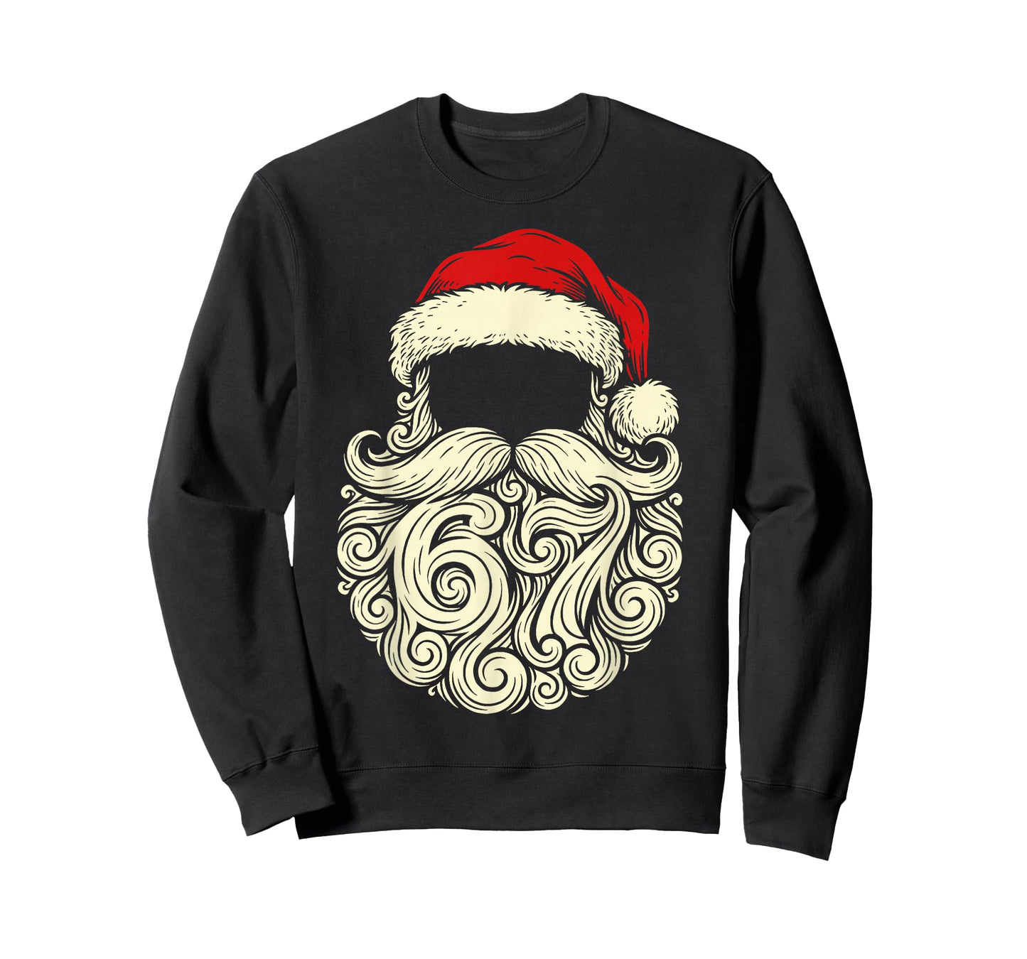 Santa 67 Hidden in Beard Christmas T-Shirt