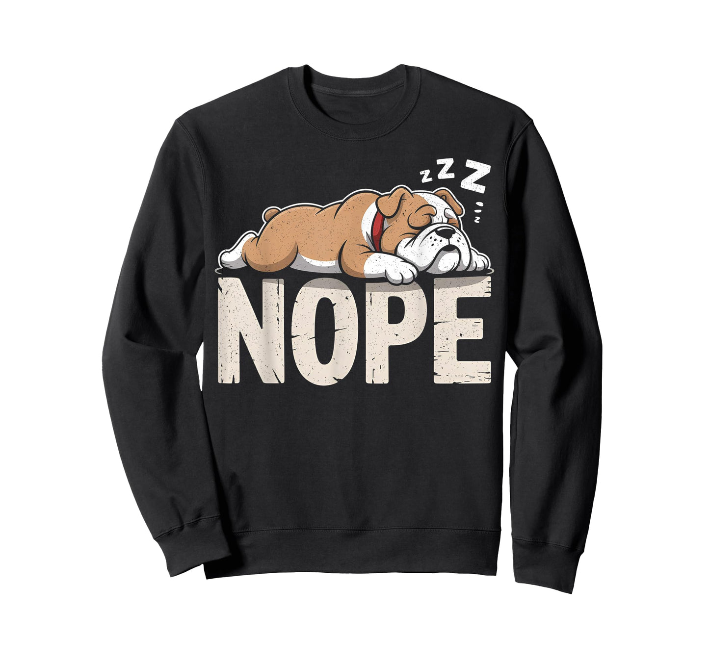 Nope Lazy English Bulldog Dog Lover T-Shirt